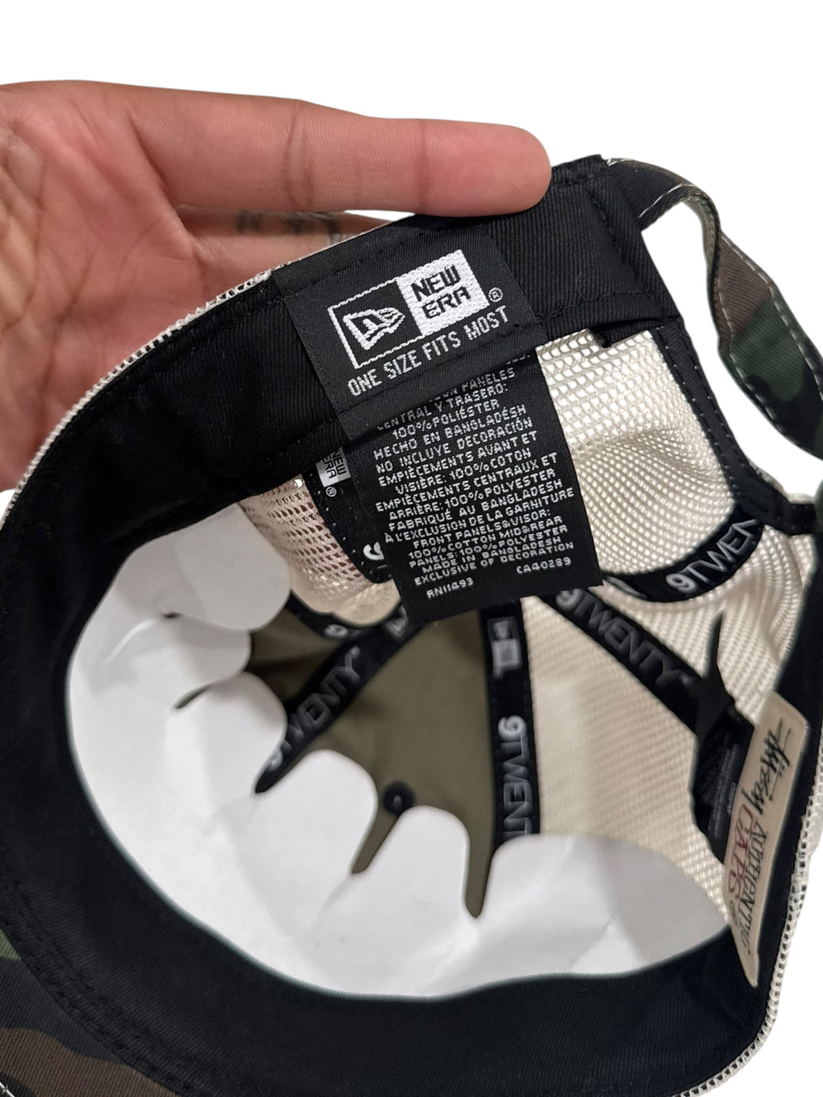 Stussy New Era Basic 9Twenty Trucker Hat Camo