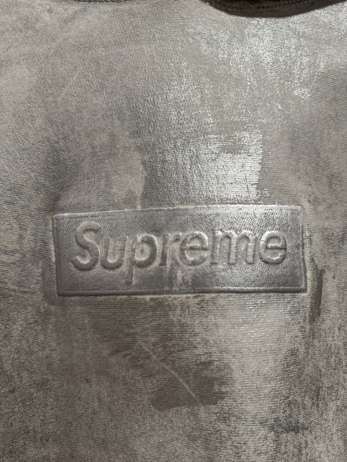 Supreme MM6 Maison Margiela Foil Box Logo Hoodie White