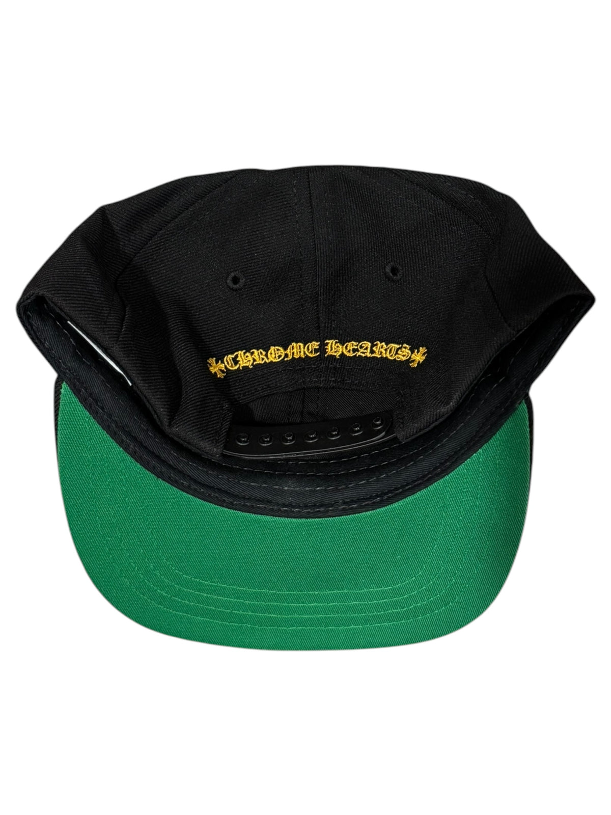 Chrome Hearts CH Logo Baseball Snapback Black Yellow