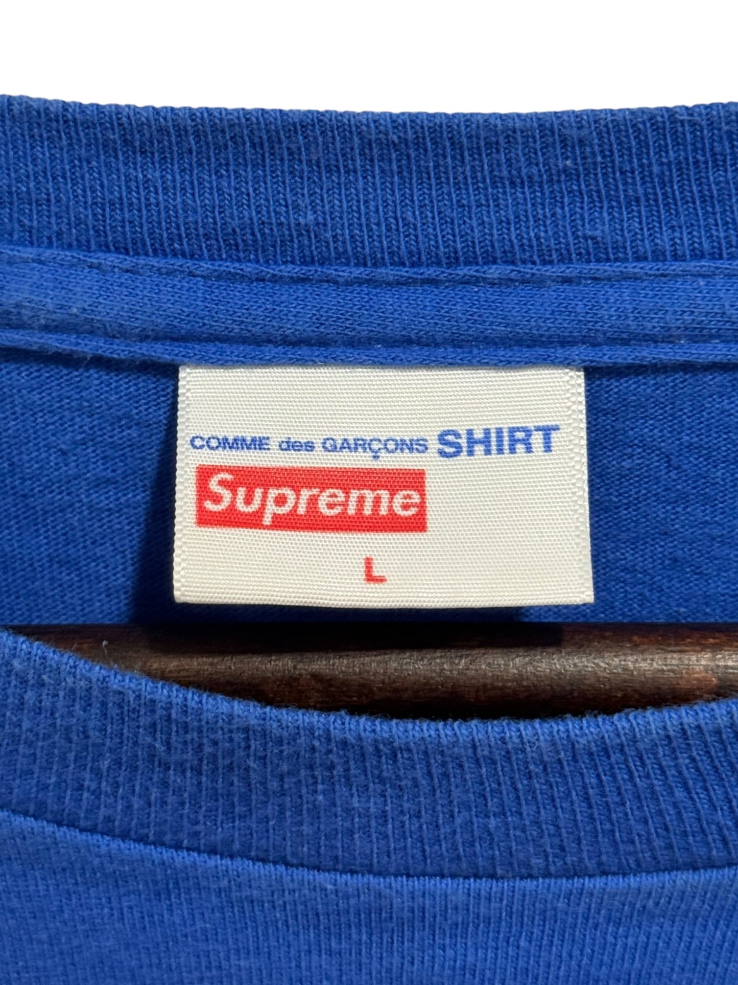 Supreme x Comme Des Garçons Shirt FW15-16 Tee Blue Orange