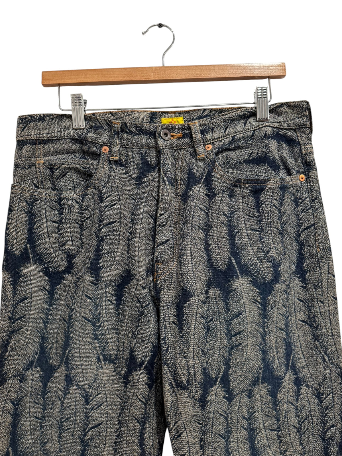 Kapital Magpie Feather Flare Jeans Dark Indigo