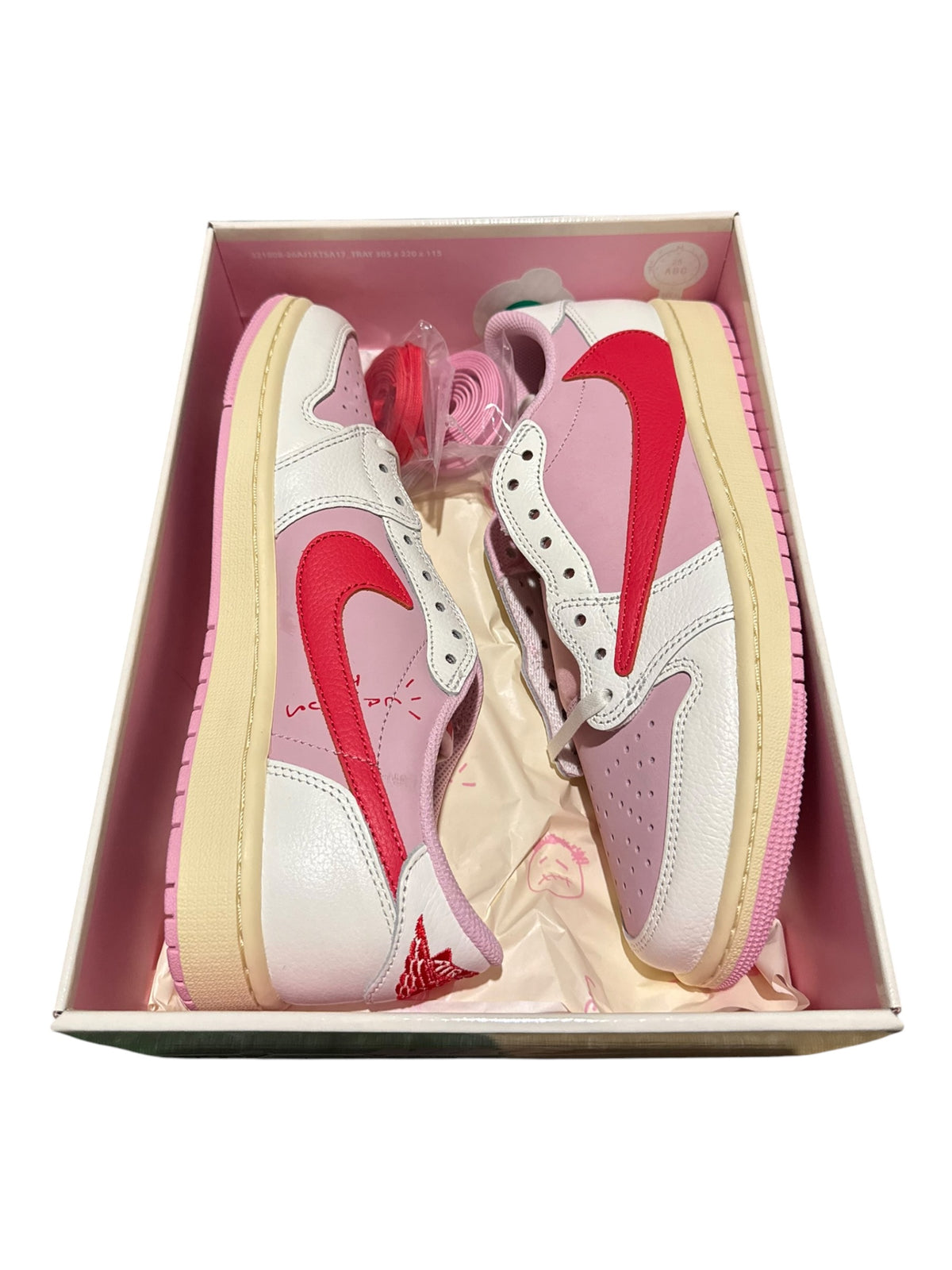 Jordan 1 Retro Low OG SP Travis Scott Sail Tropical Pink