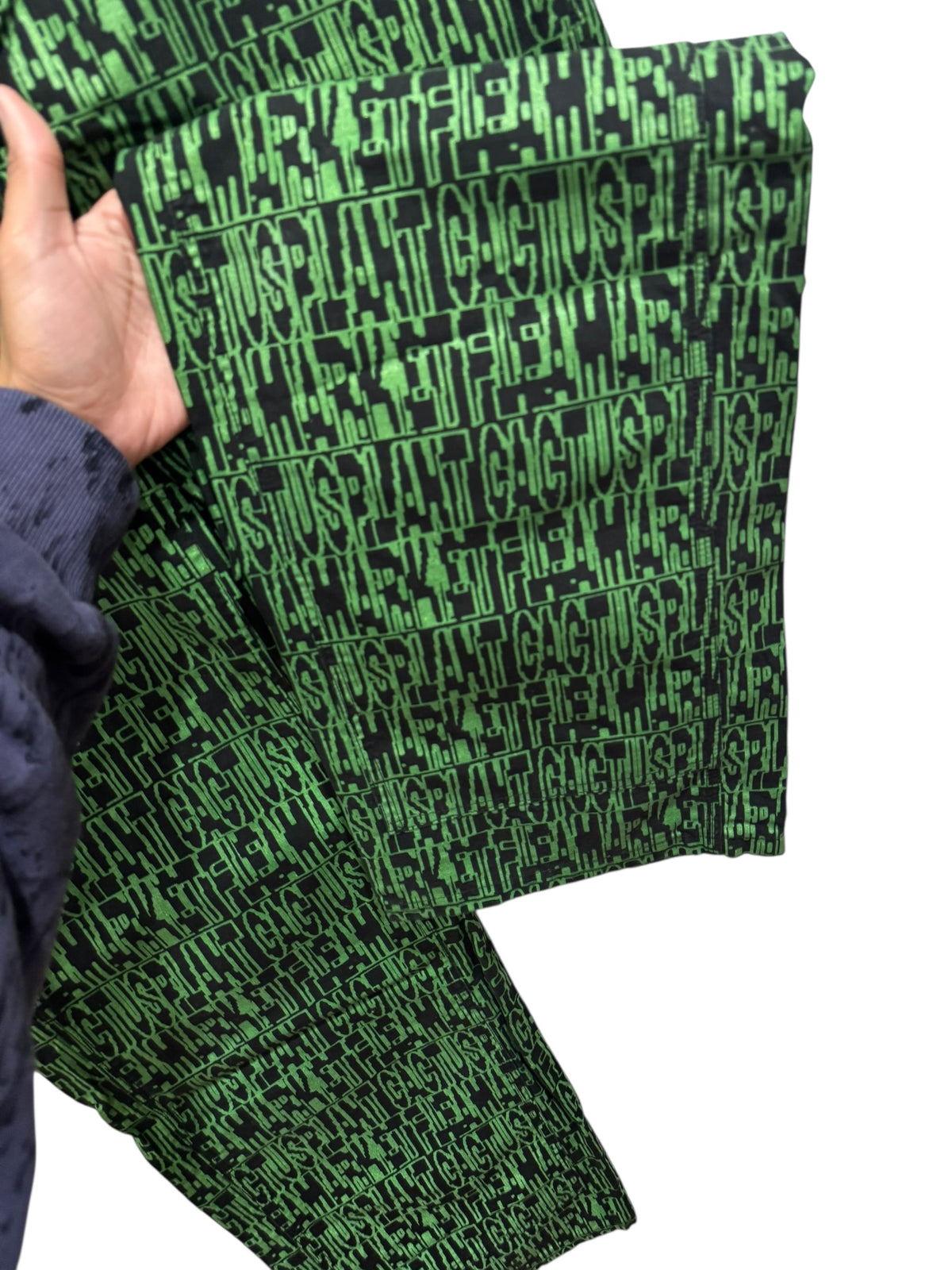 Cactus Plant Flea Market Anxiety Reflective Pants Green