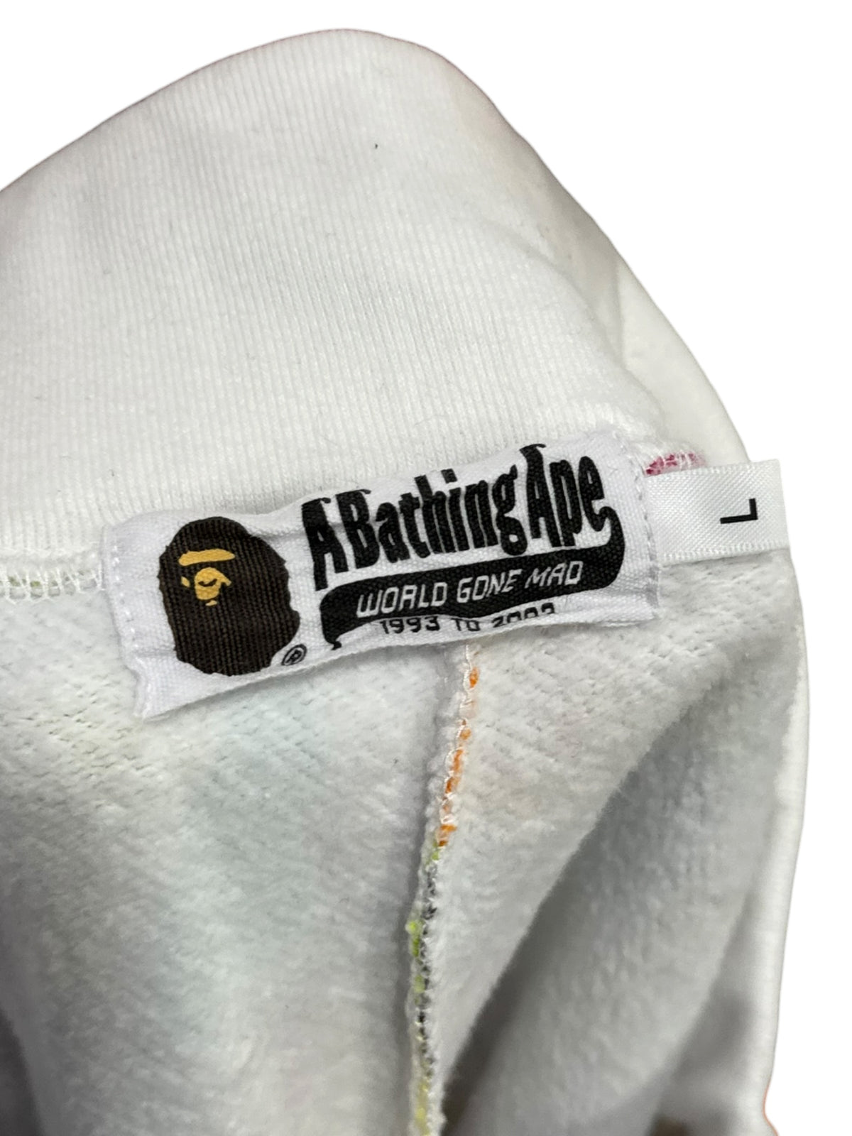 BAPE NYC Logo Sweat Shorts Multi Camo White