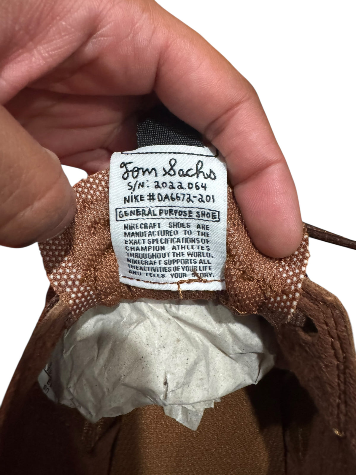 NikeCraft General Purpose Shoe Tom Sachs Field Brown