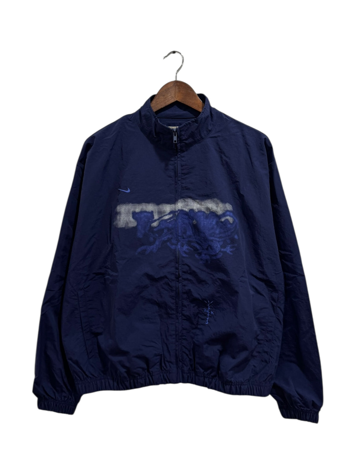 Travis Scott x Fragment x Nike Tokyo Windbreaker Jacket Navy