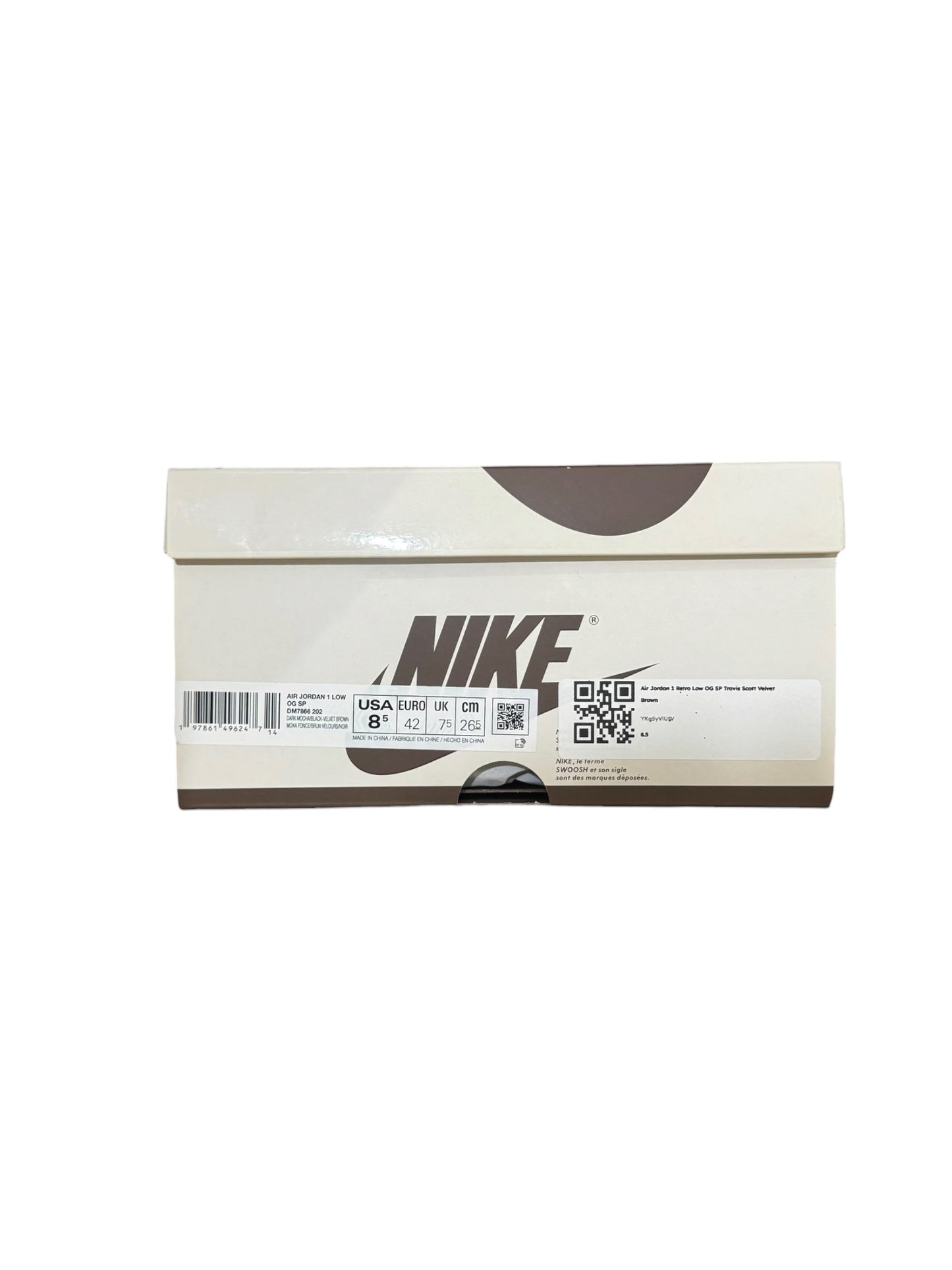 Jordan 1 Retro Low OG SP Travis Scott Velvet Brown