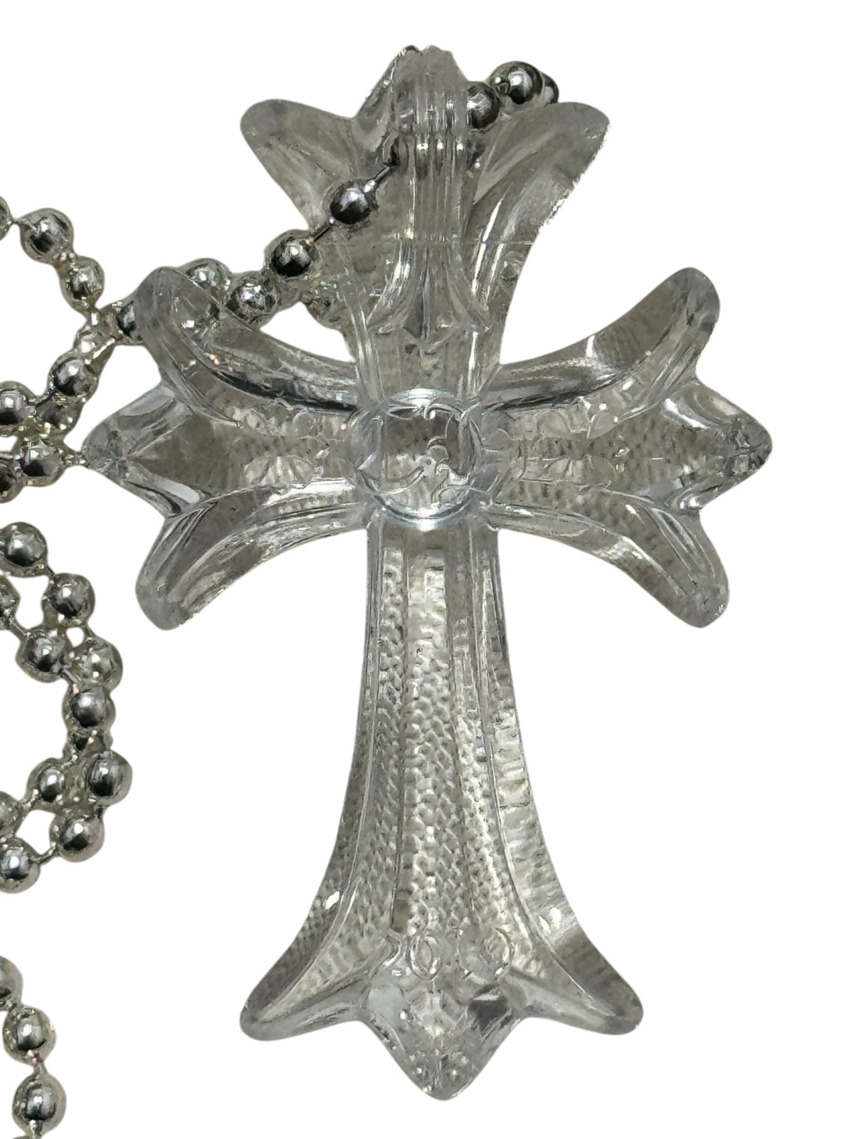 Chrome Hearts CH Cross Necklace Clear Translucent