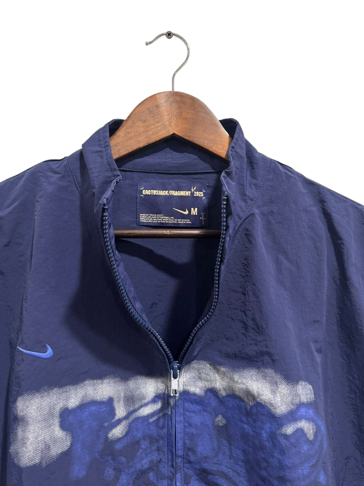 Travis Scott x Fragment x Nike Tokyo Windbreaker Jacket Navy