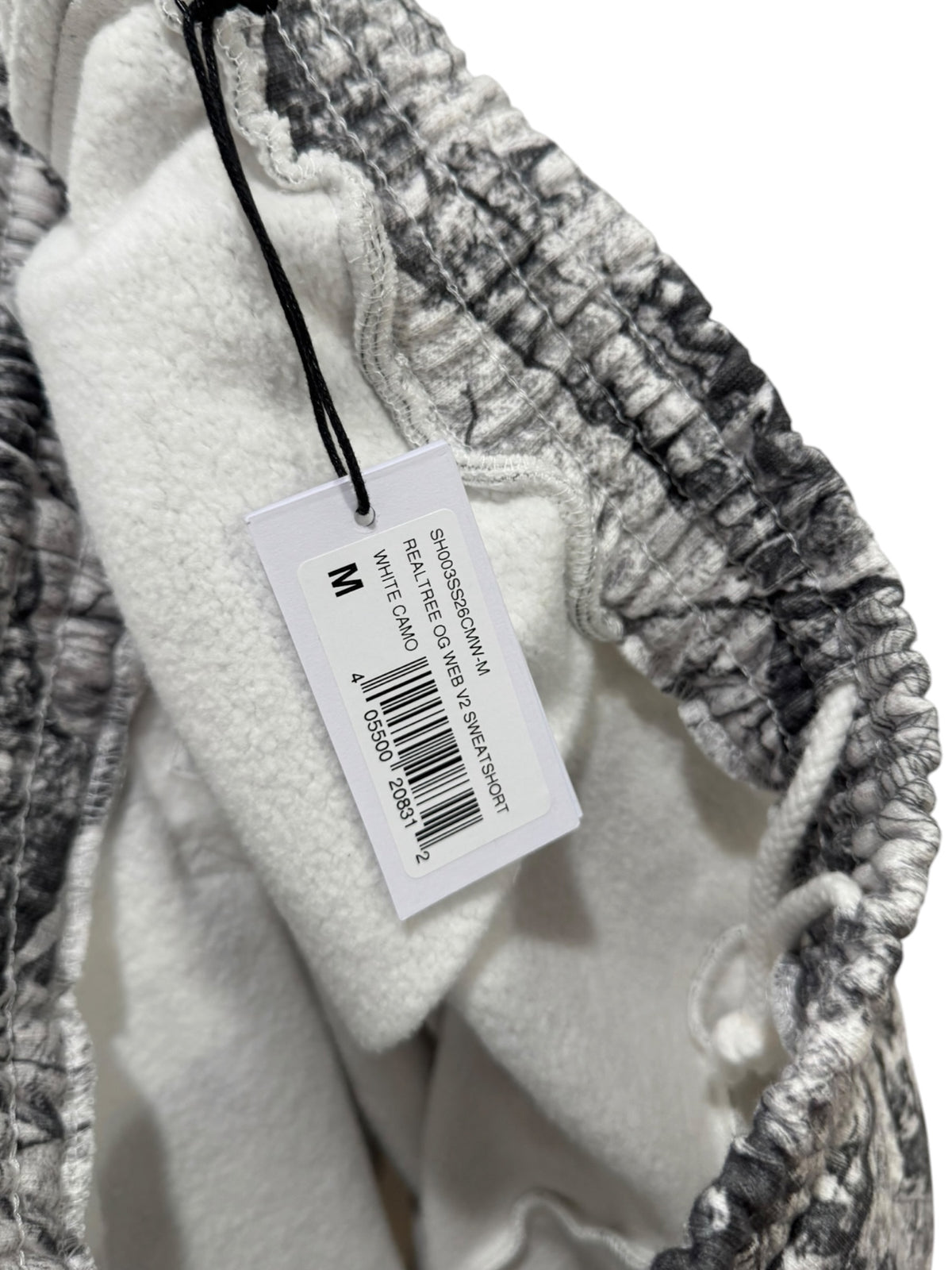 Sp5der Real Tree OG Web V2 Sweat Shorts White Camo