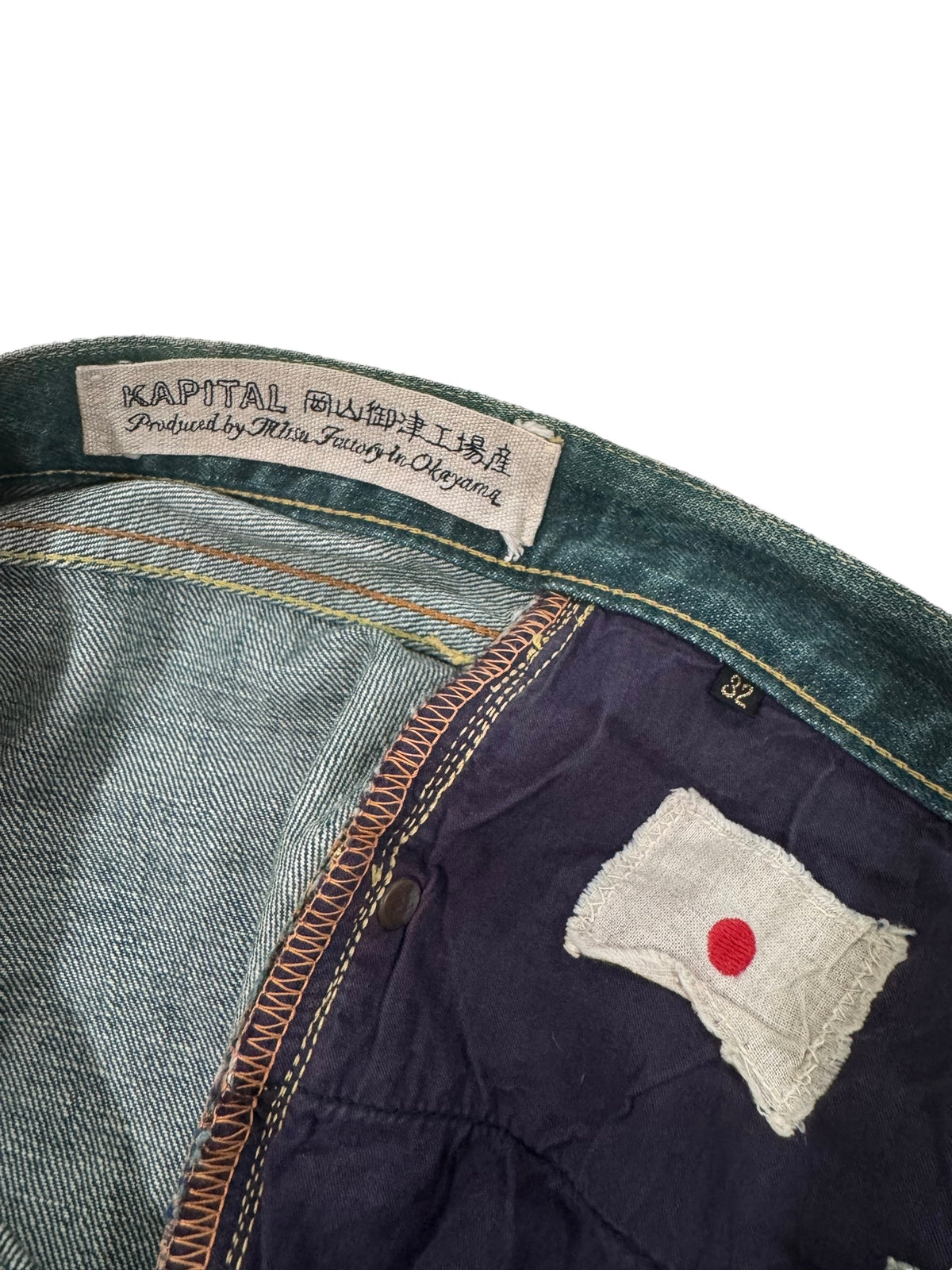 Kapital Dyed Denim Jeans Green