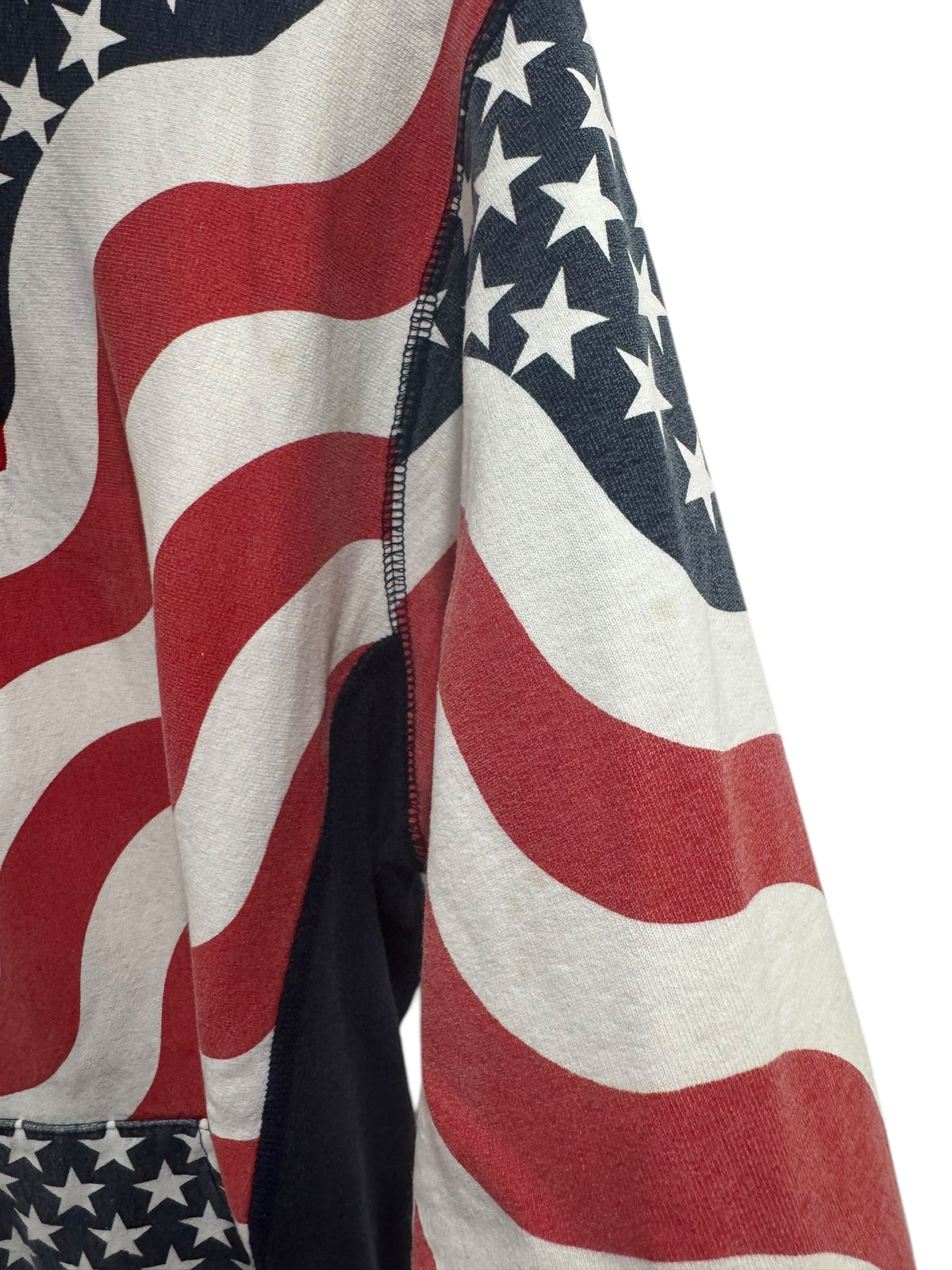 Supreme USA Flag Box Logo Hoodie White