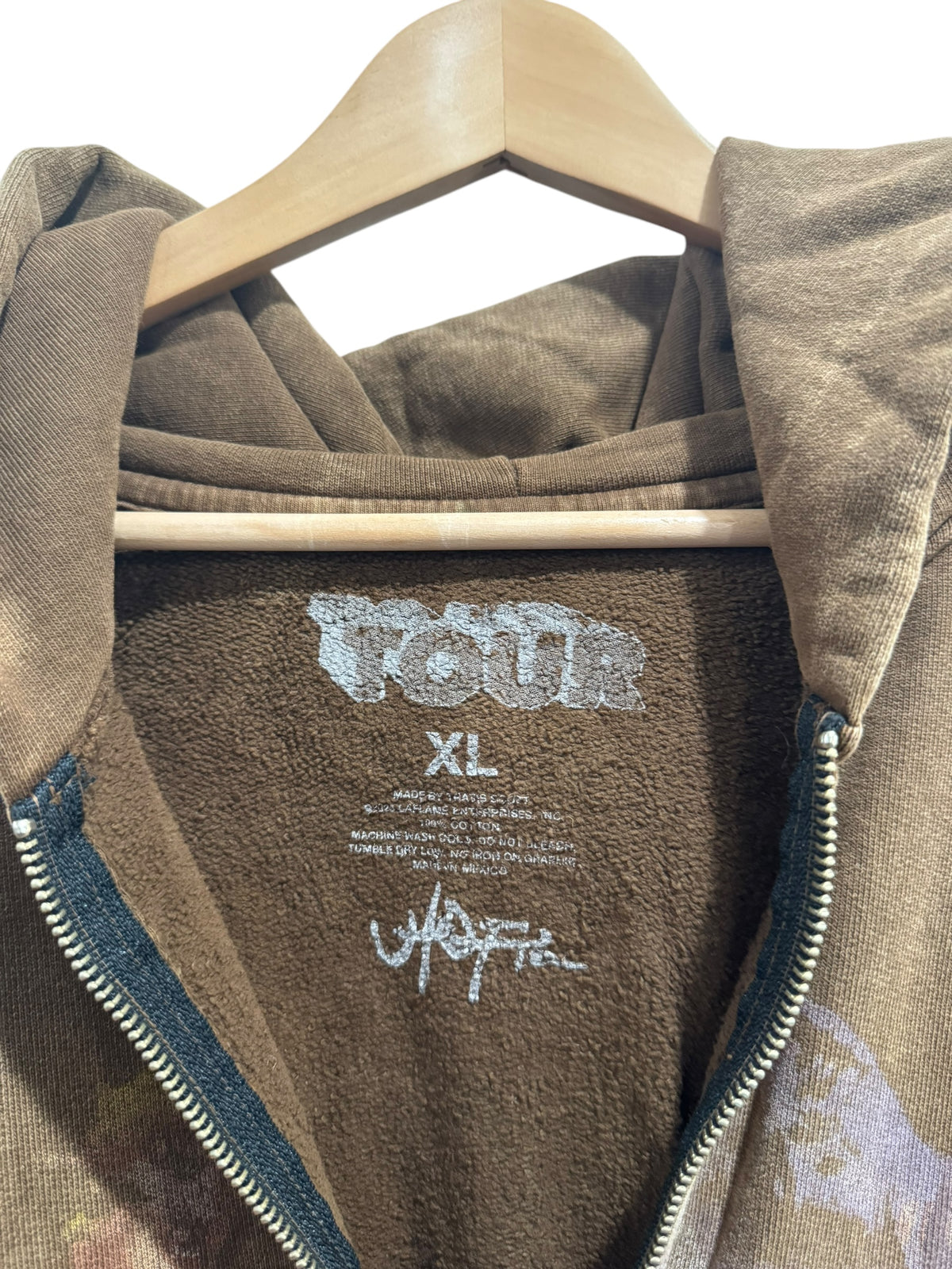 Travis Scott Utopia Circus Maximus 2023 Tour Zip-Up Hoodie Brown