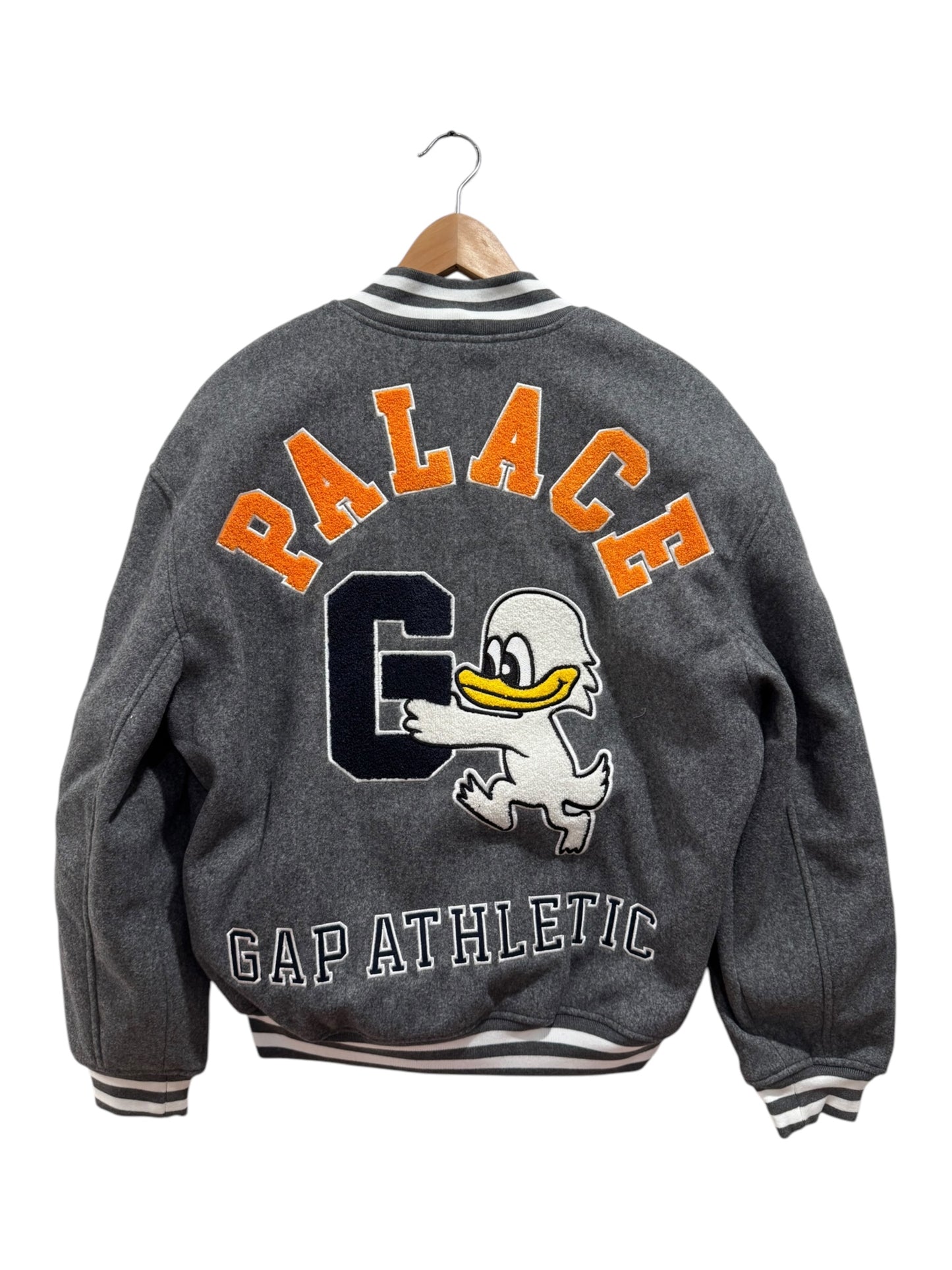 Palace x Gap Varsity Jacket Grey