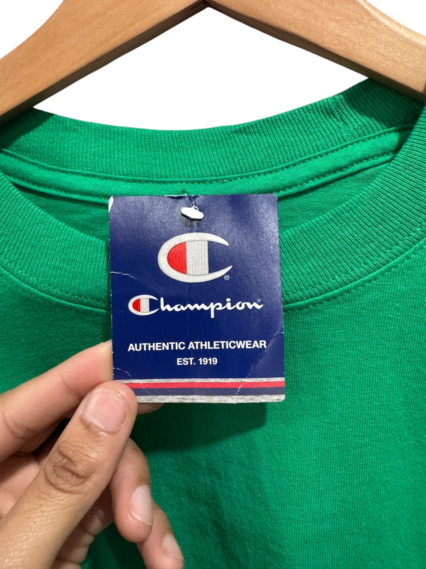 Supreme x Champion Logos Long Sleeve Tee Green