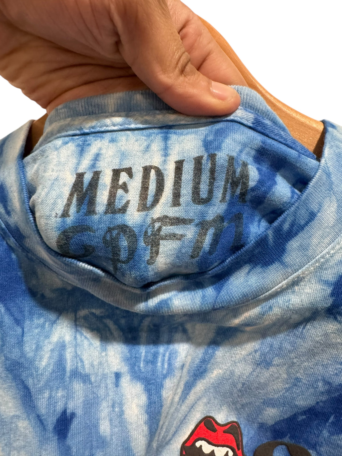 Cactus Plant Flea Market Rolling Stones No Filter Tour Tie Dye Tee Blue