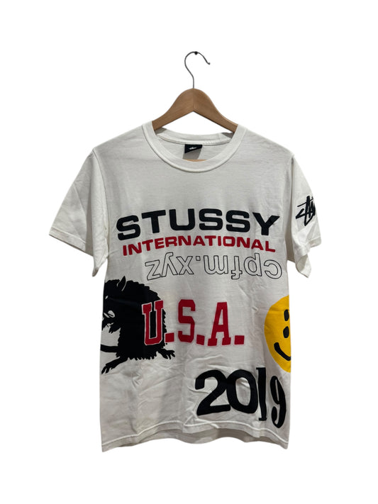 Stussy x Cactus Plant Flea Market USA 2019 Tee White