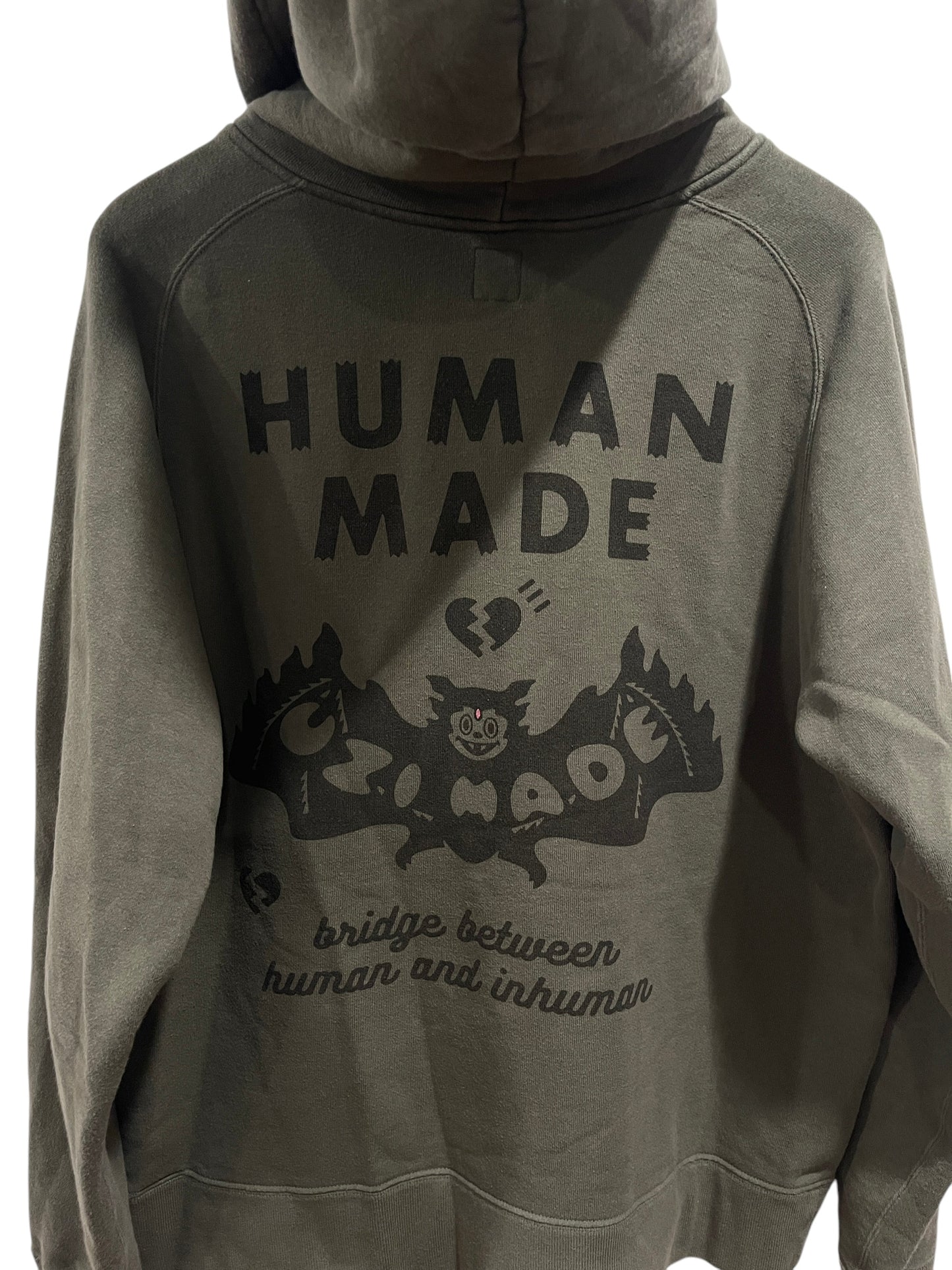 Human Made x Lil Uzi Vert Zip Up Hoodie Olive Drab