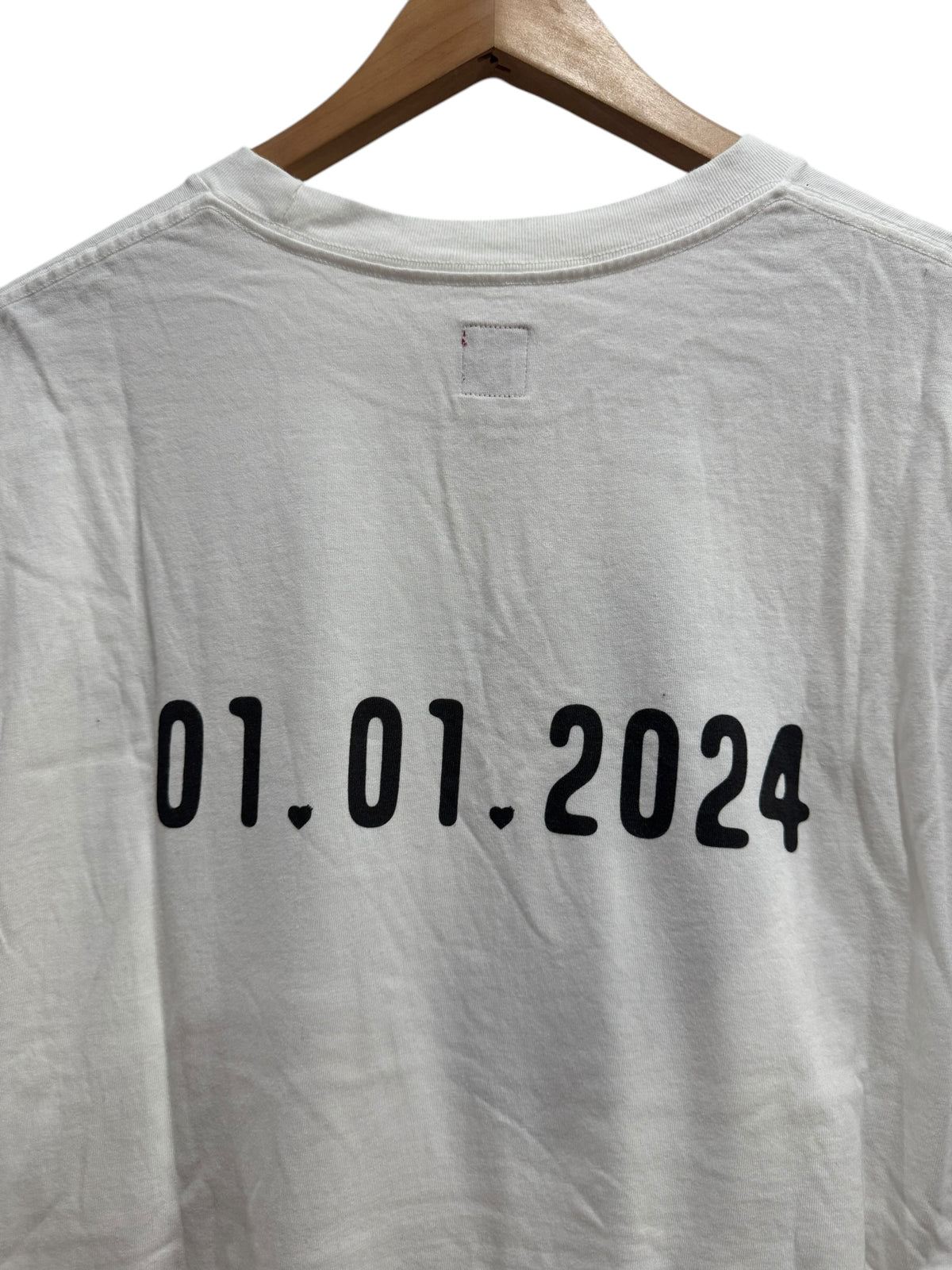 Human Made Heart Logo New Years Day Tee White