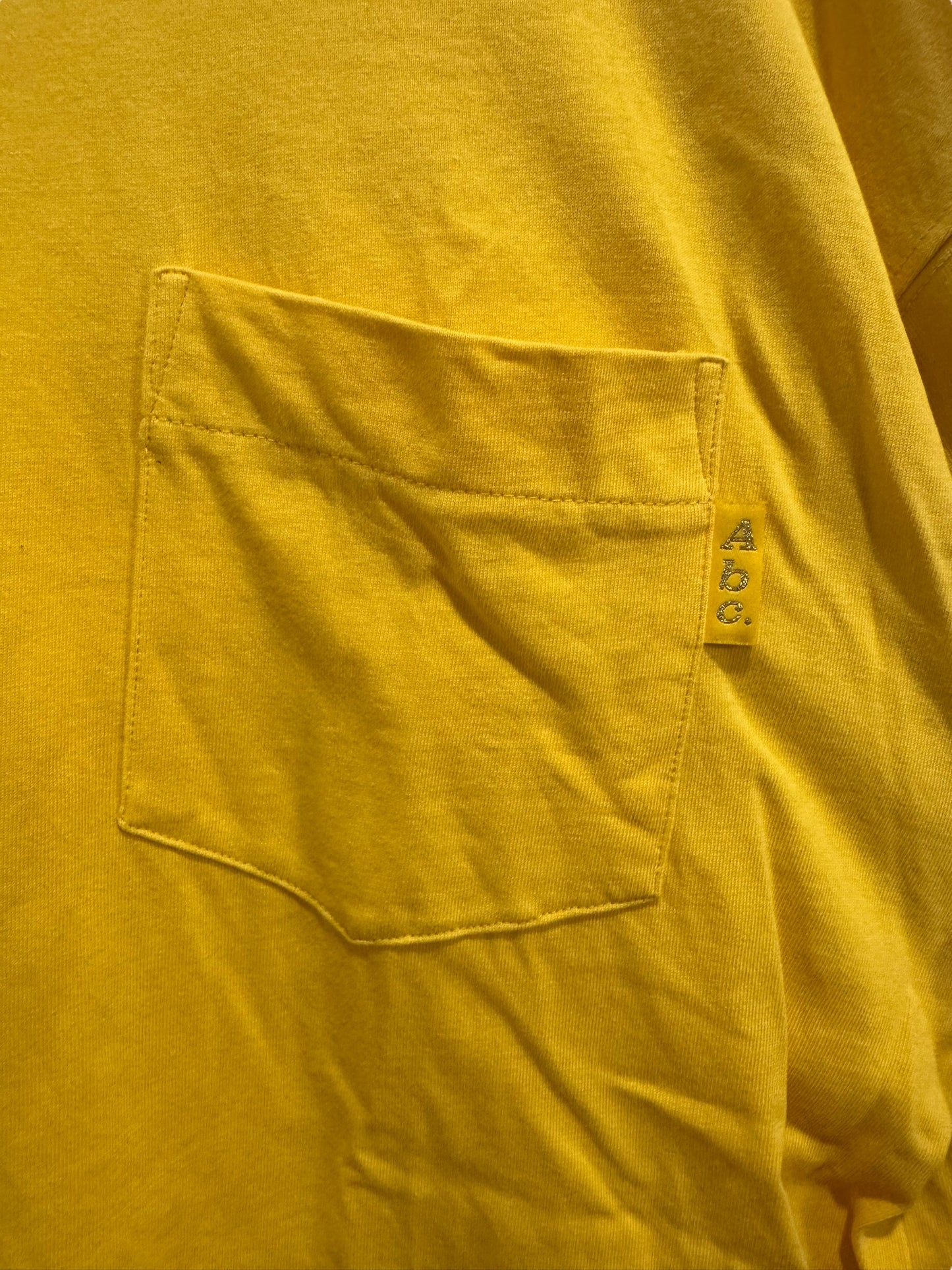 Advisory Board Crystals Pocket Long Sleeve Tee Yellow