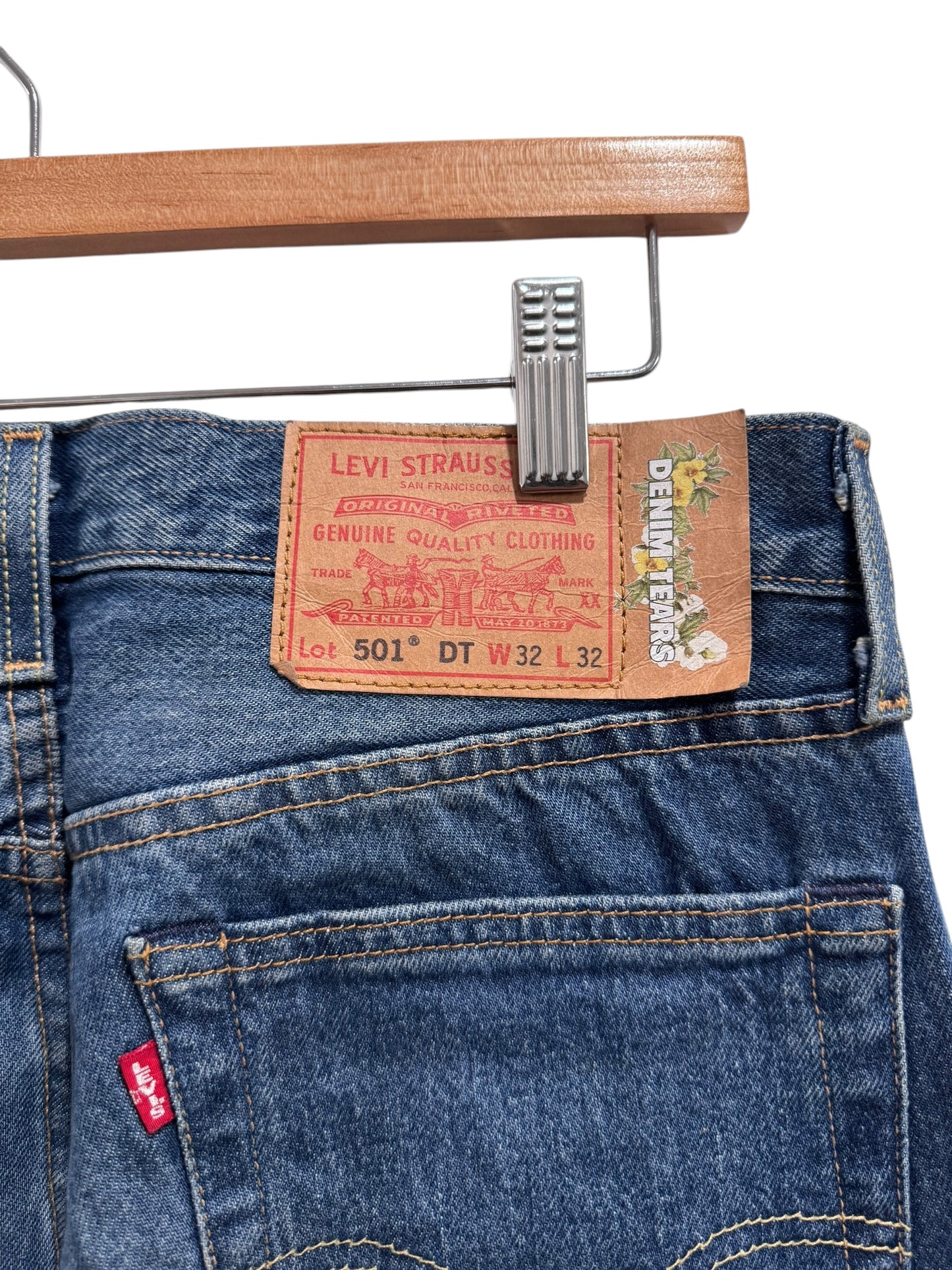 Denim Tears Chainstitch Cotton Wreath Jeans Indigo