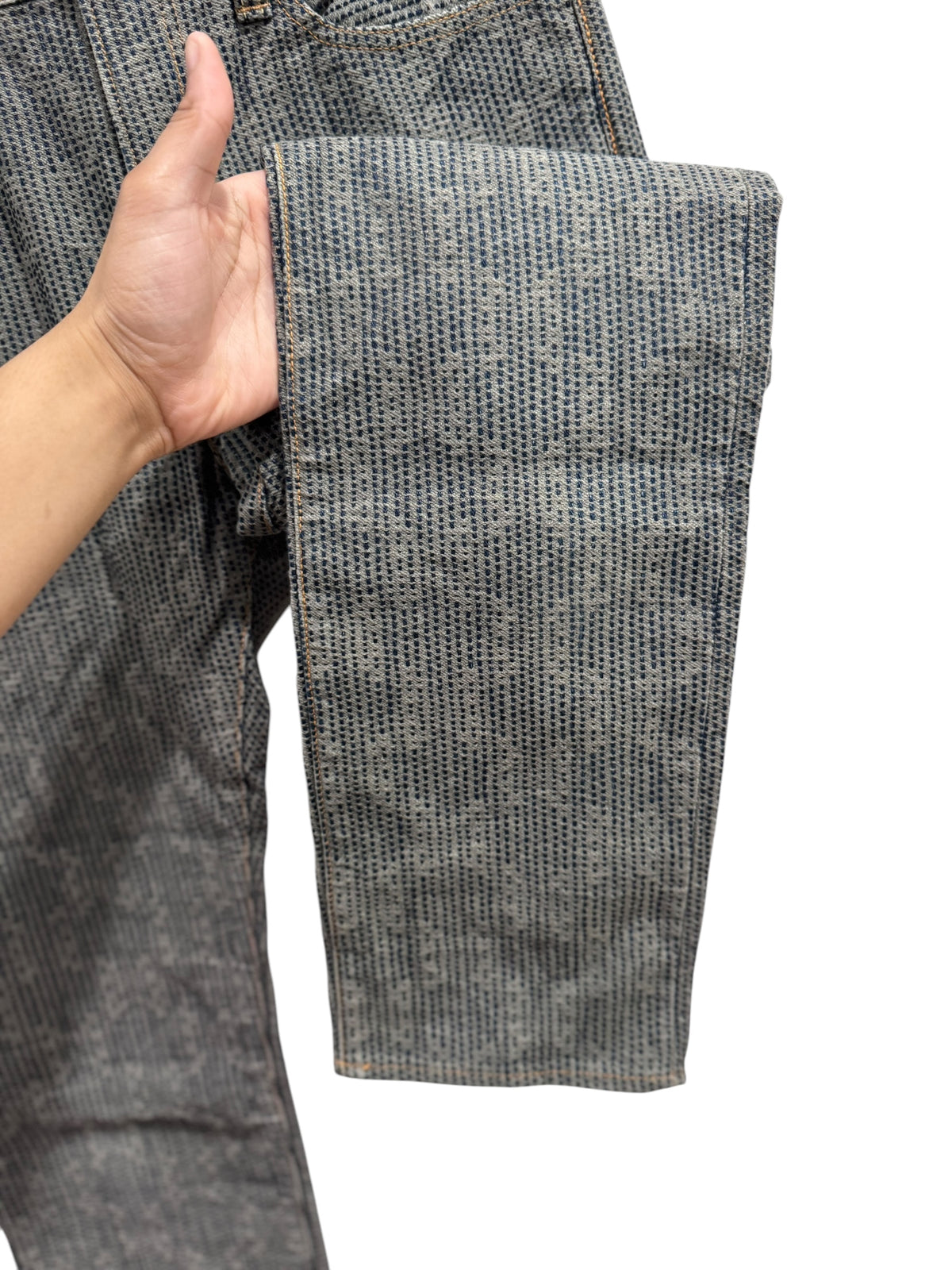 Kapital Century Denim 5P Monkey Cisco No. 7 Diamond Pattern Navy