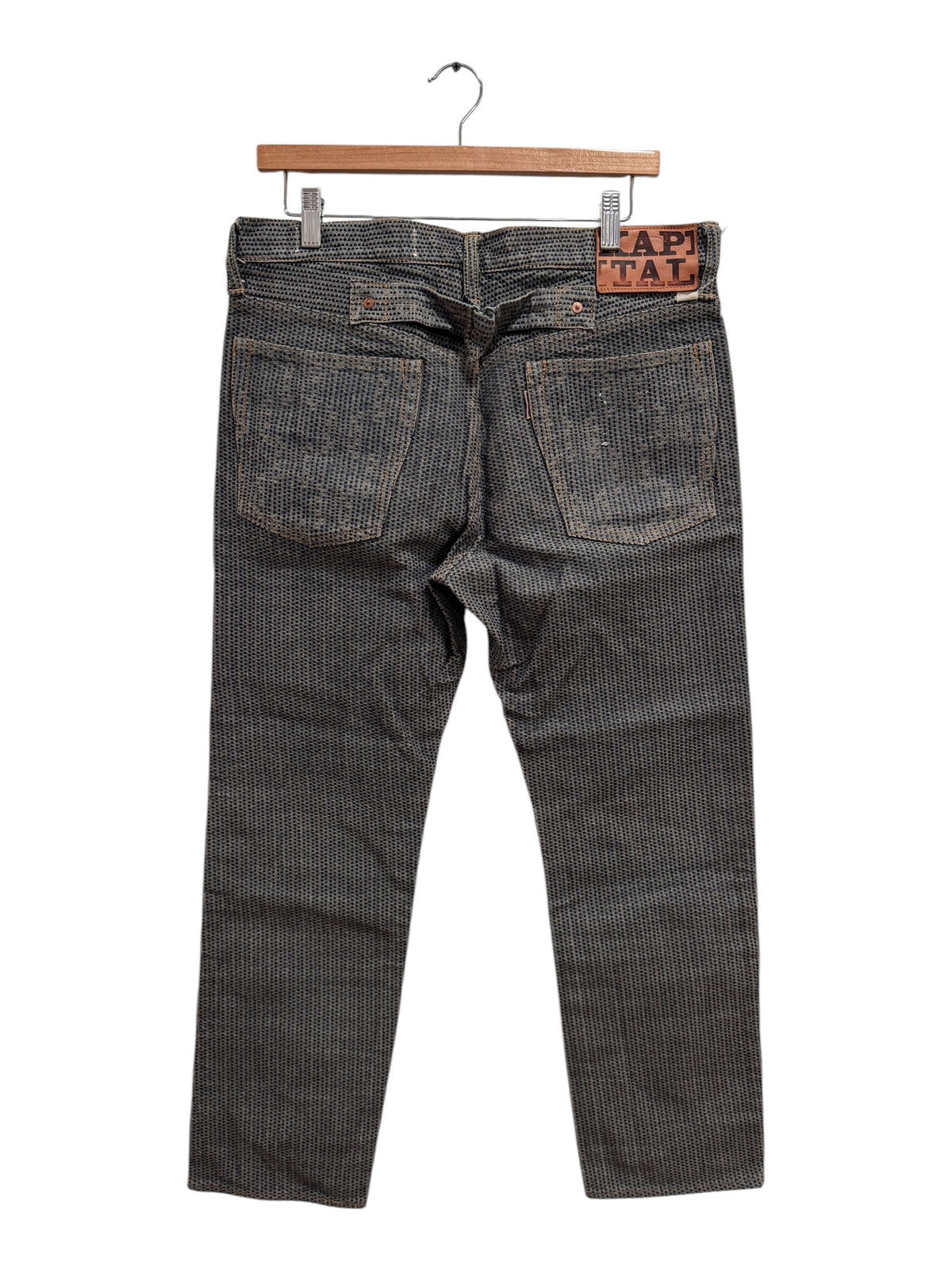 Kapital Century Denim 5P Monkey Cisco No. 7 Diamond Pattern Navy