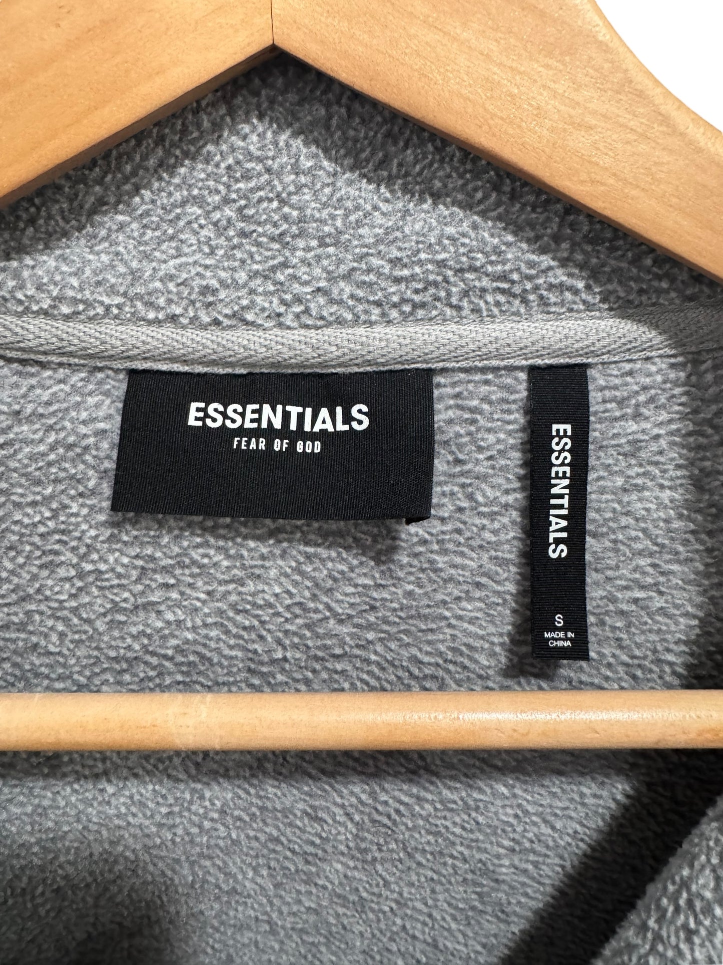 Fear Of God Essentials Fleece Jacket Grey