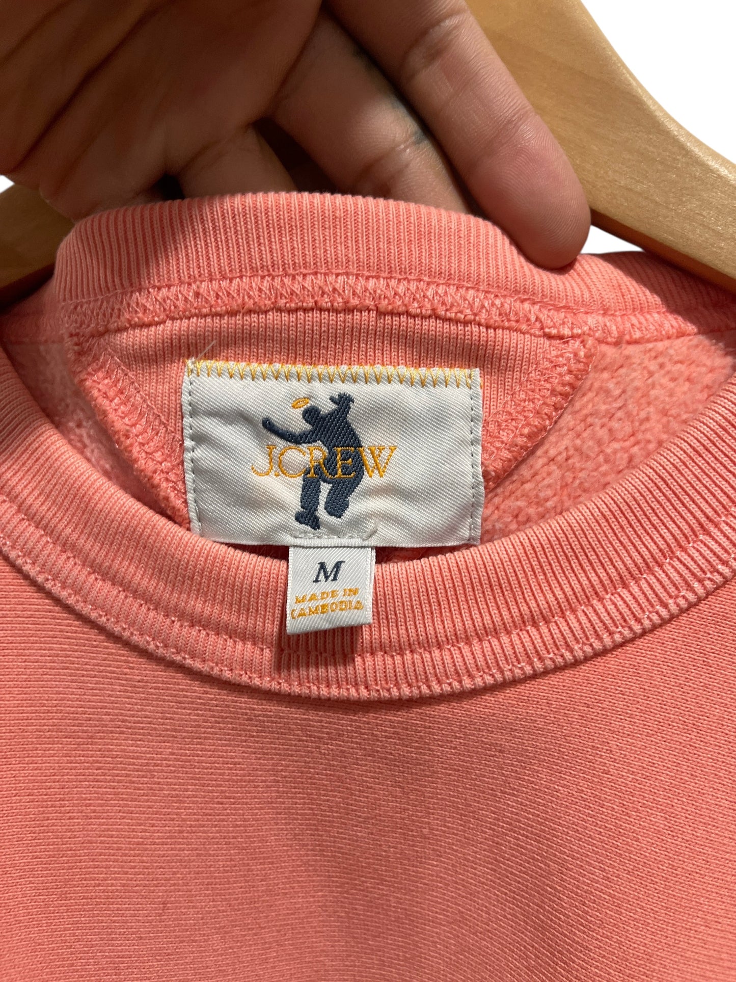 Union x J.Crew Logo Crewneck Bright Pink