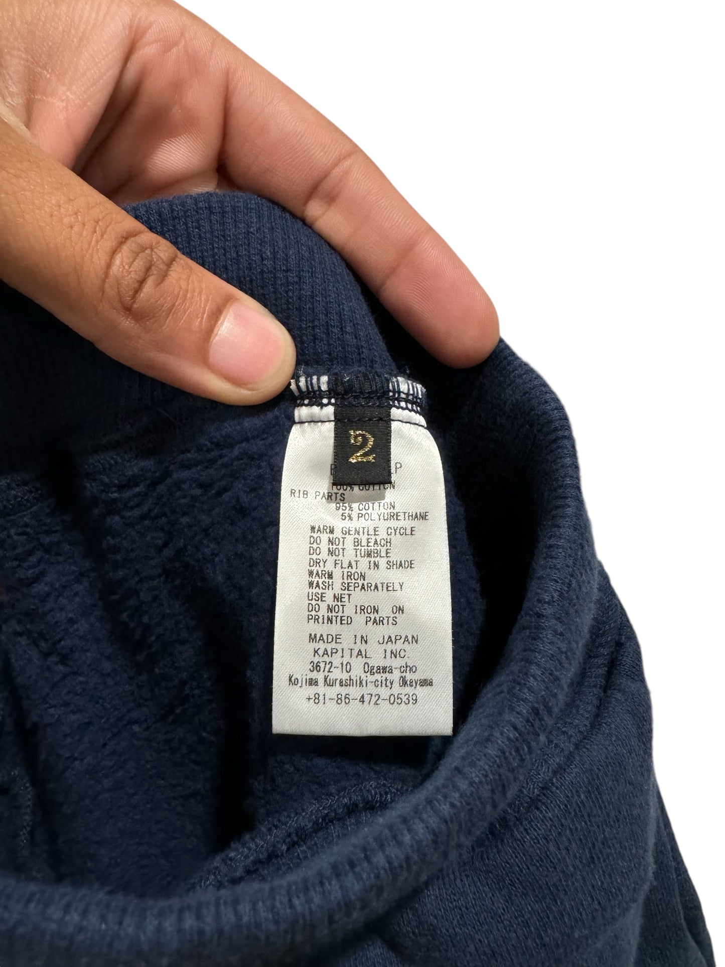 Kapital Kountry Flare Sweatpants Navy