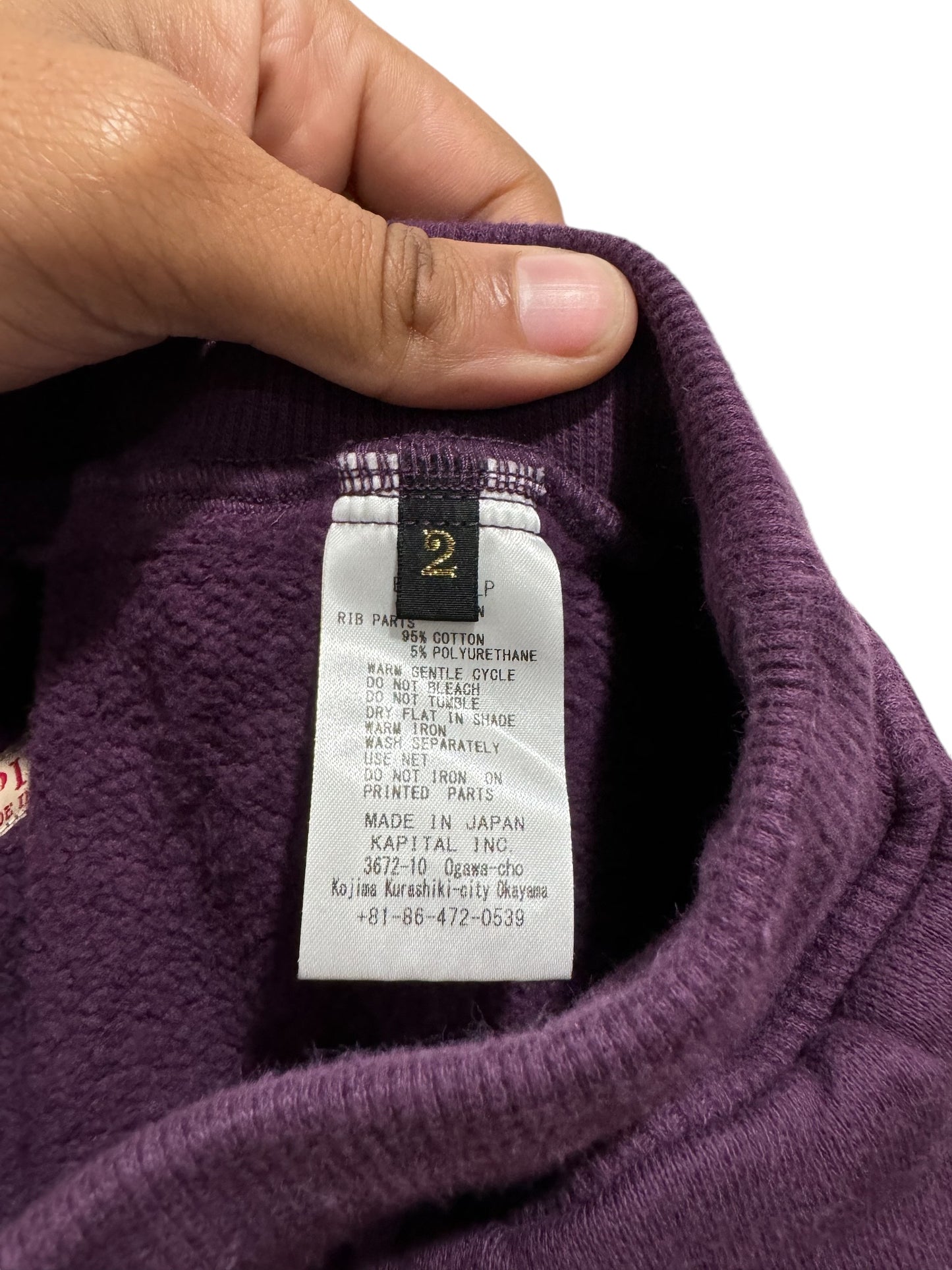 Kapital Kountry Flare Sweatpants Purple