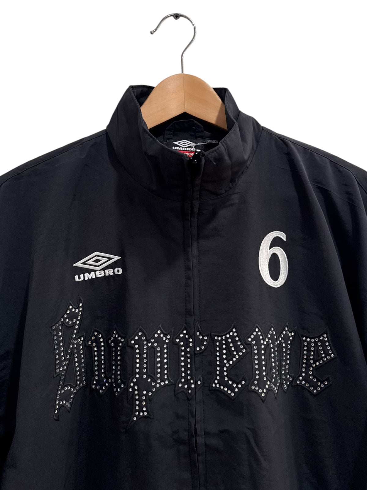 Supreme Umbro Rhinestone Track Jacket Black