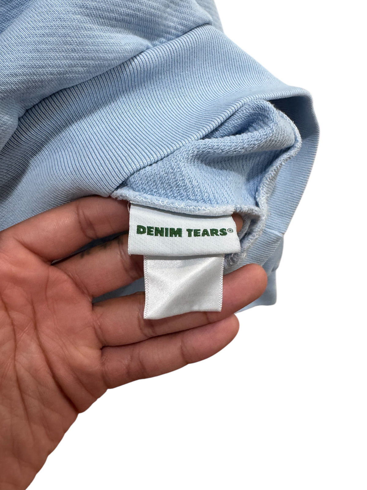 Denim Tears Paris Exclusive Cotton Wreath Hoodie Sky Blue