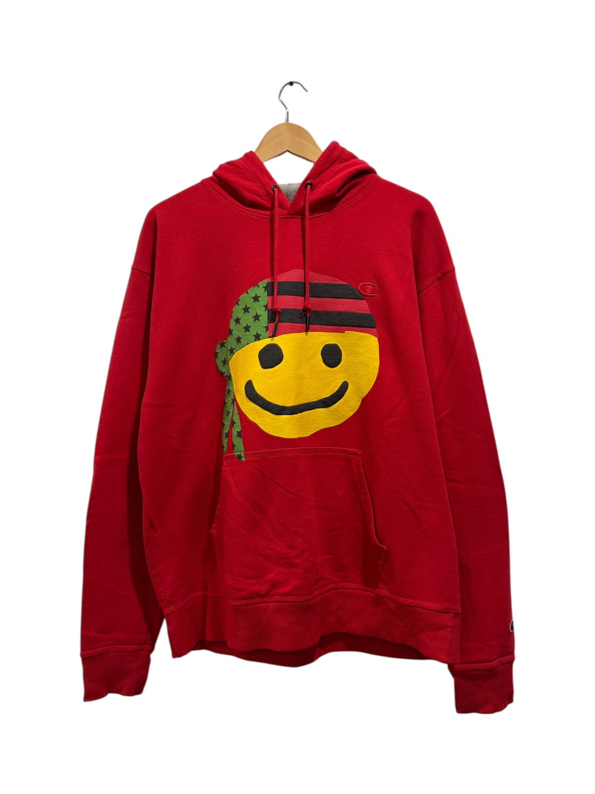 Denim Tears x Cactus Plant Flea Market Pan African Smiley Hoodie Red