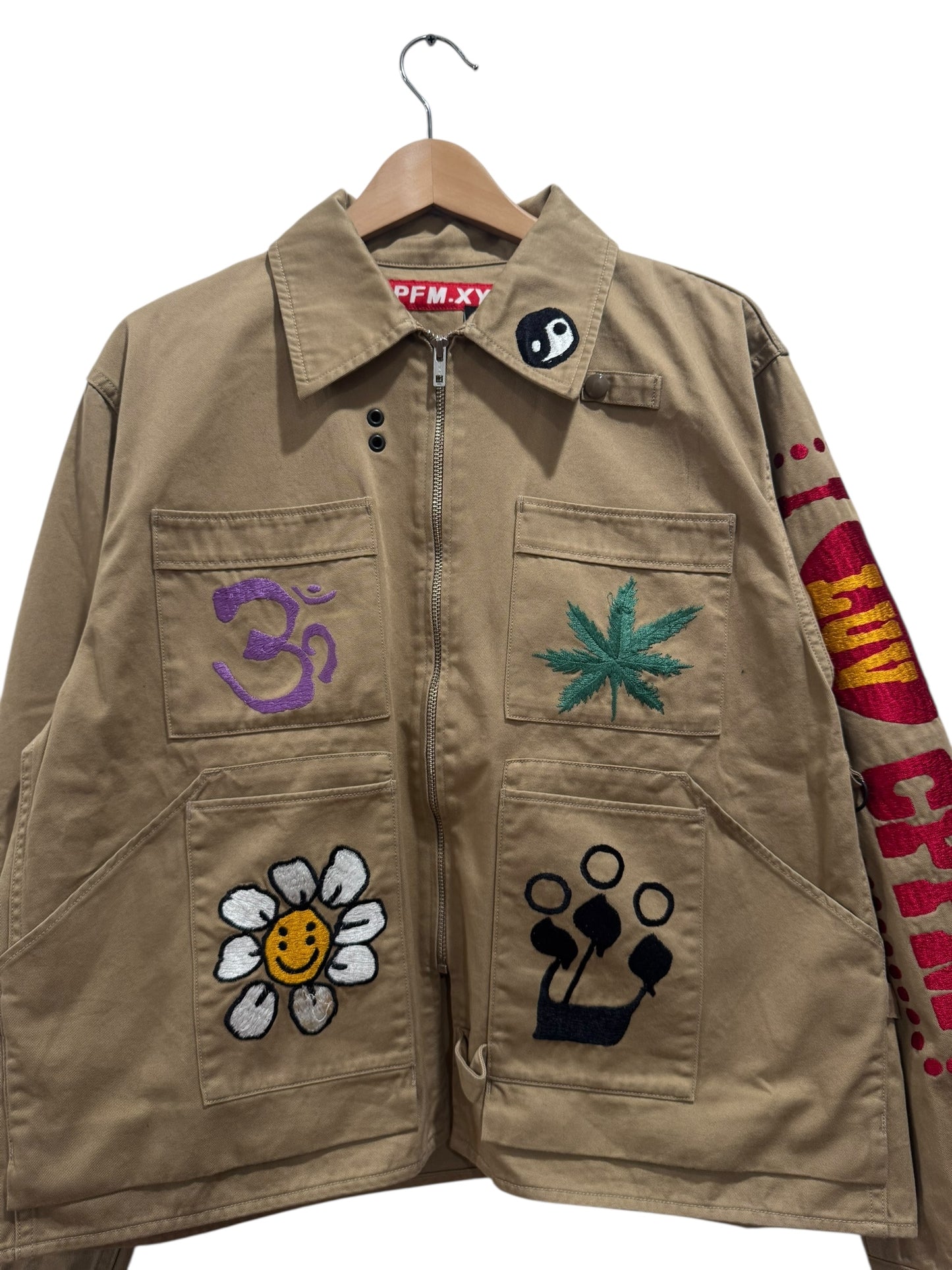 Cactus Plant Flea Market Knowledge Jacket Brown
