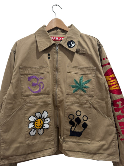 Cactus Plant Flea Market Knowledge Jacket Brown
