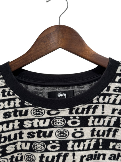 Stussy x Cactus Plant Flea Market Jacquard Tee Black White