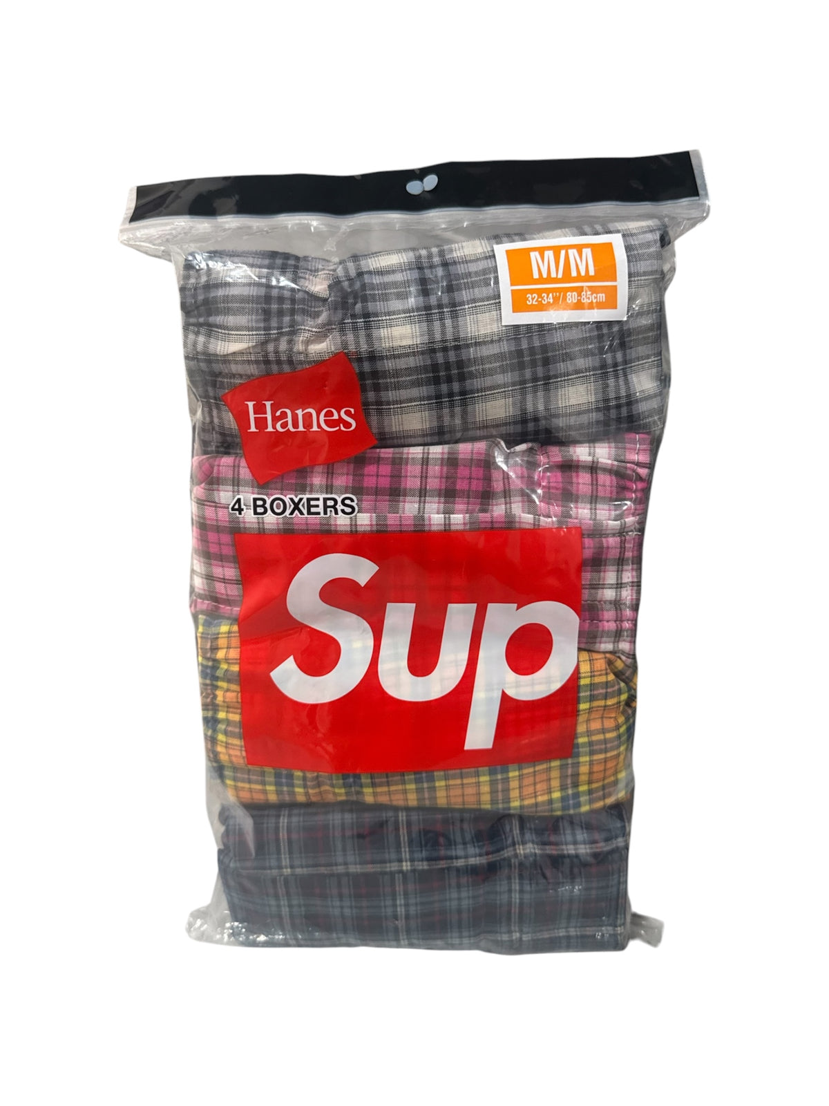 Supreme Hanes Plaid Boxers (4-Pack) Multicolor