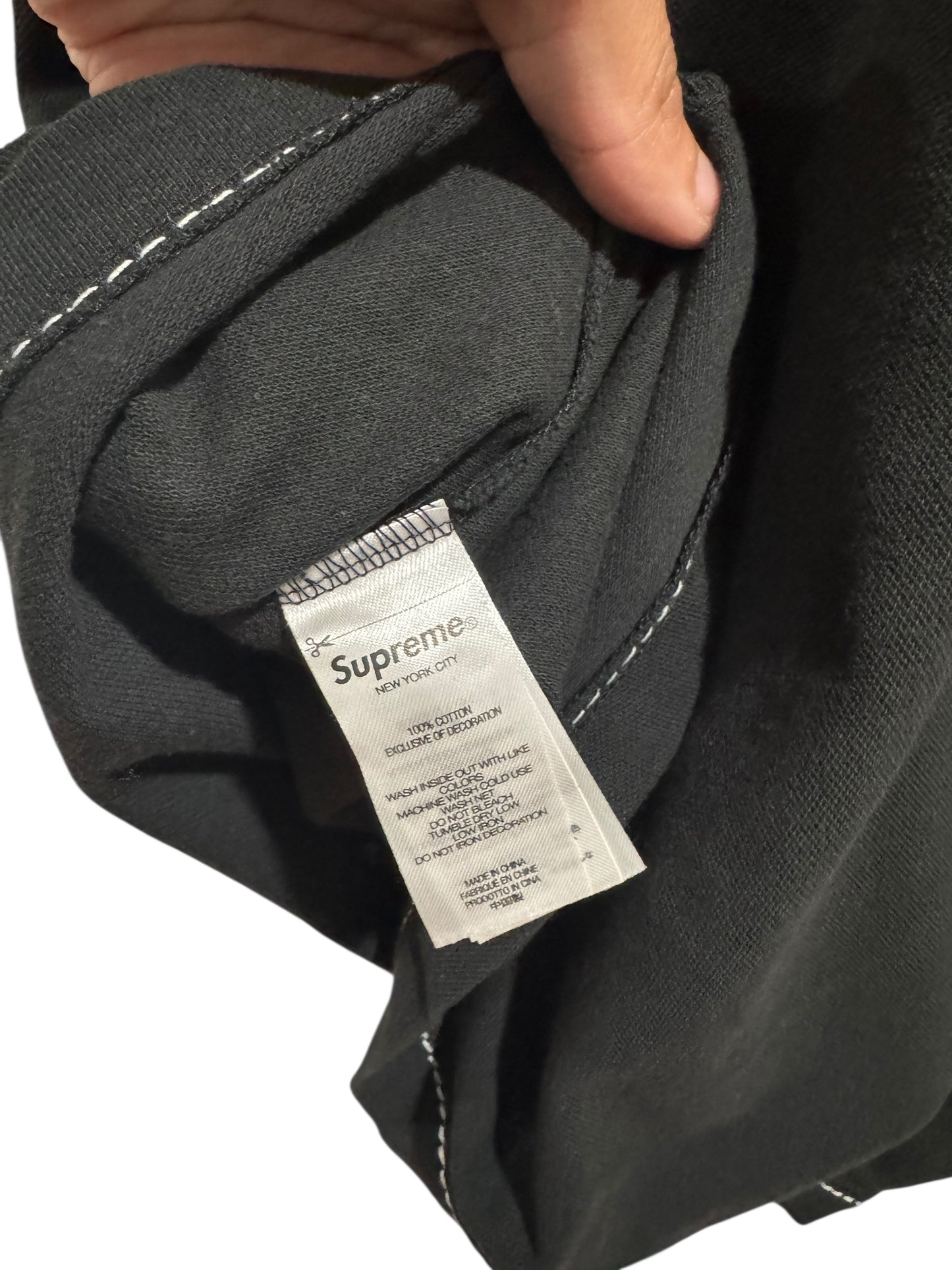 Supreme x True Religion Applique Polo Black