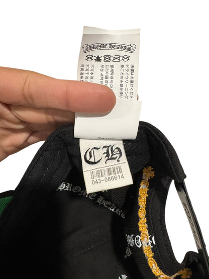 Chrome Hearts CH Logo Baseball Snapback Black Yellow
