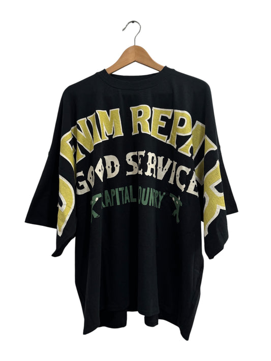 Kapital Denim Repair Huge Tee Black