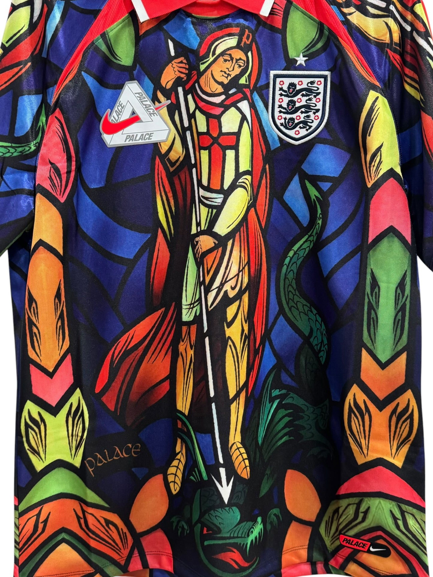 Nike x Palace England Football Jersey Bright Crimson Multi