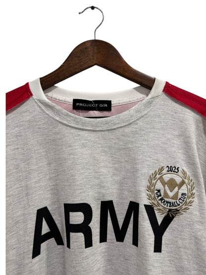 Project G/R Hybrid Long Sleeve Jersey Red White Grey