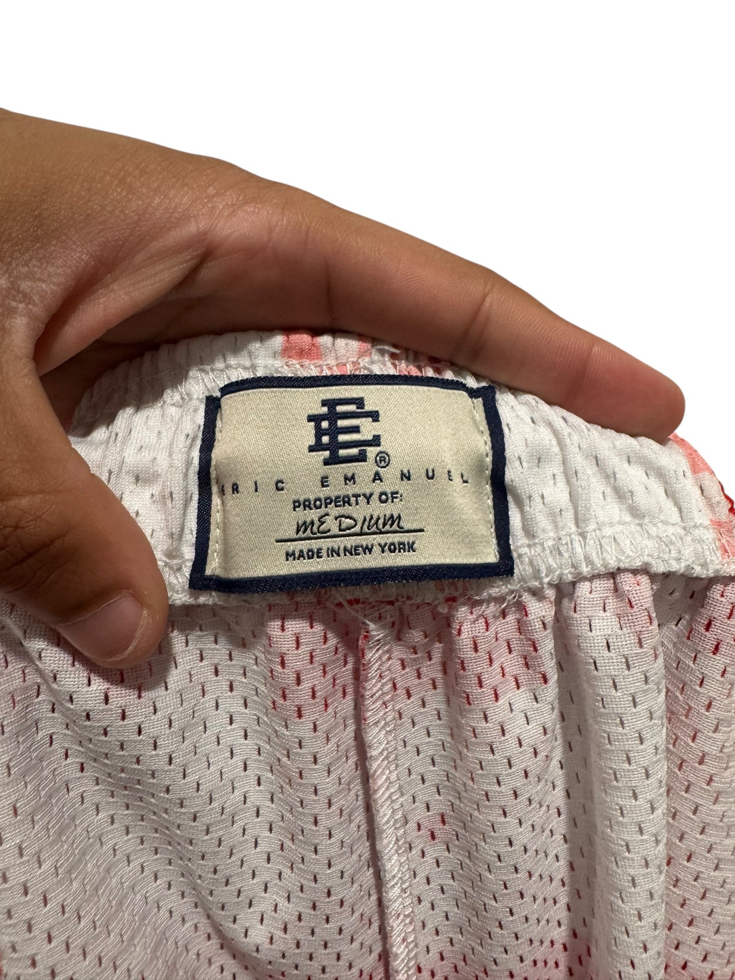 Eric Emanuel x Duryea’s Picnic Shorts White Red