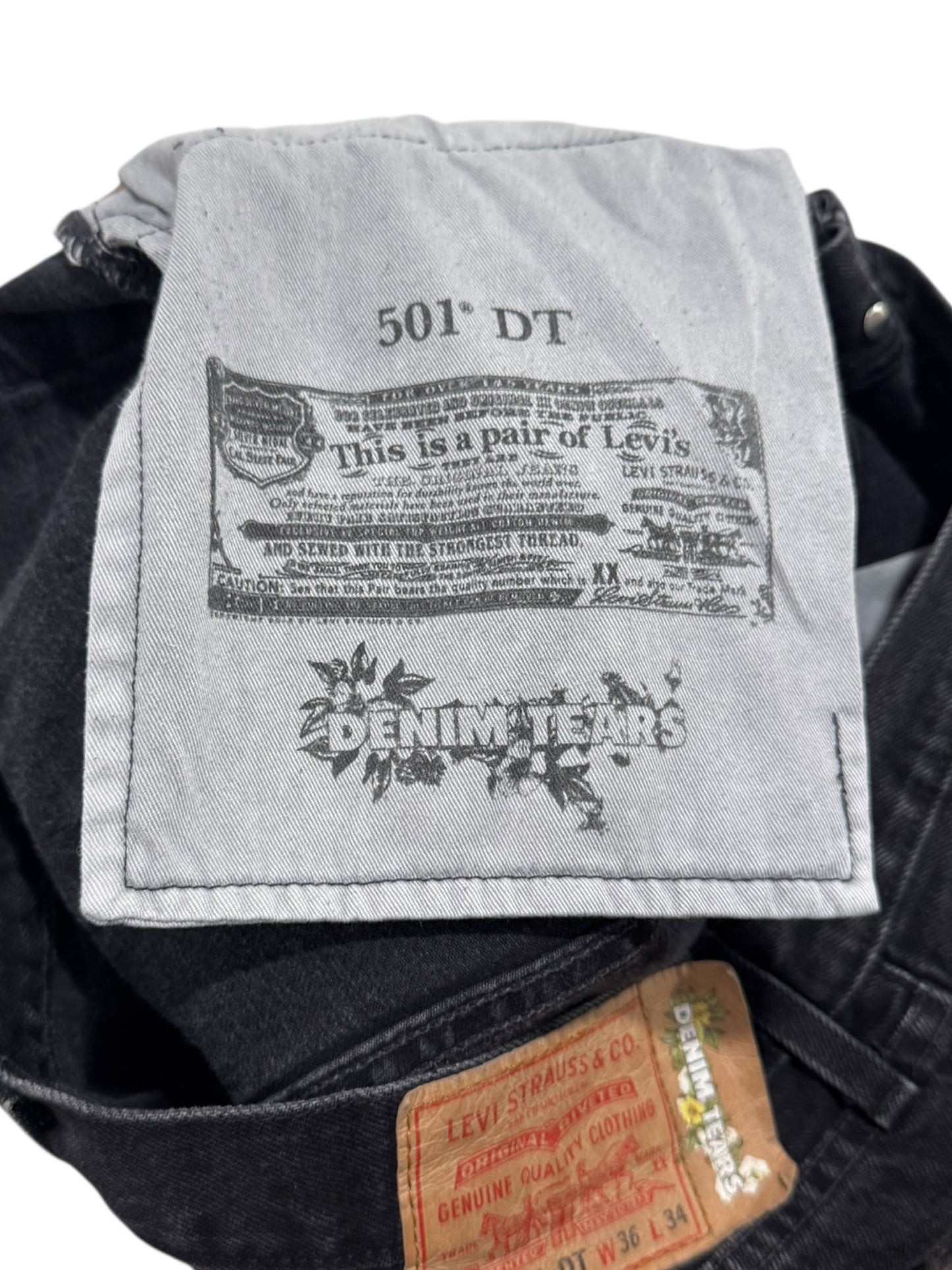 Denim Tears x Levi's Cotton Wreath Jeans Black