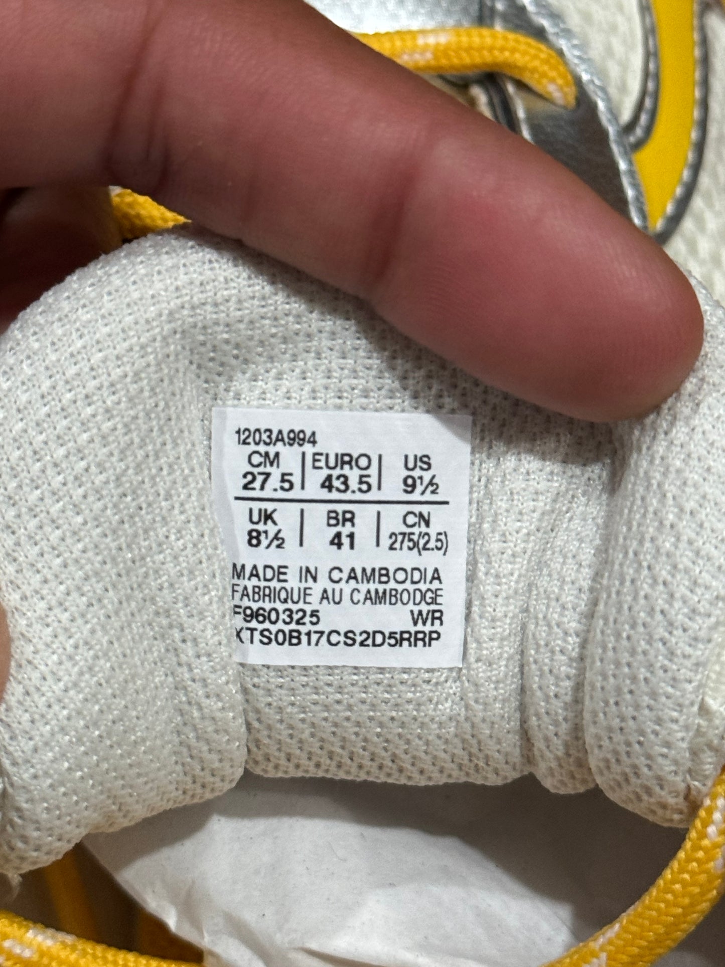 Asics x Kith GT-2160 Cream Solar Power 2025