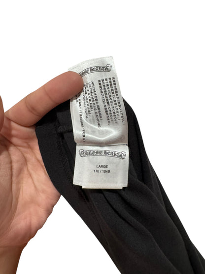 Chrome Hearts Neck Logo Long Slevee Tee Black White