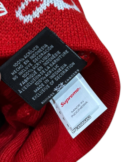Supreme New Era Ghostface Beanie Red