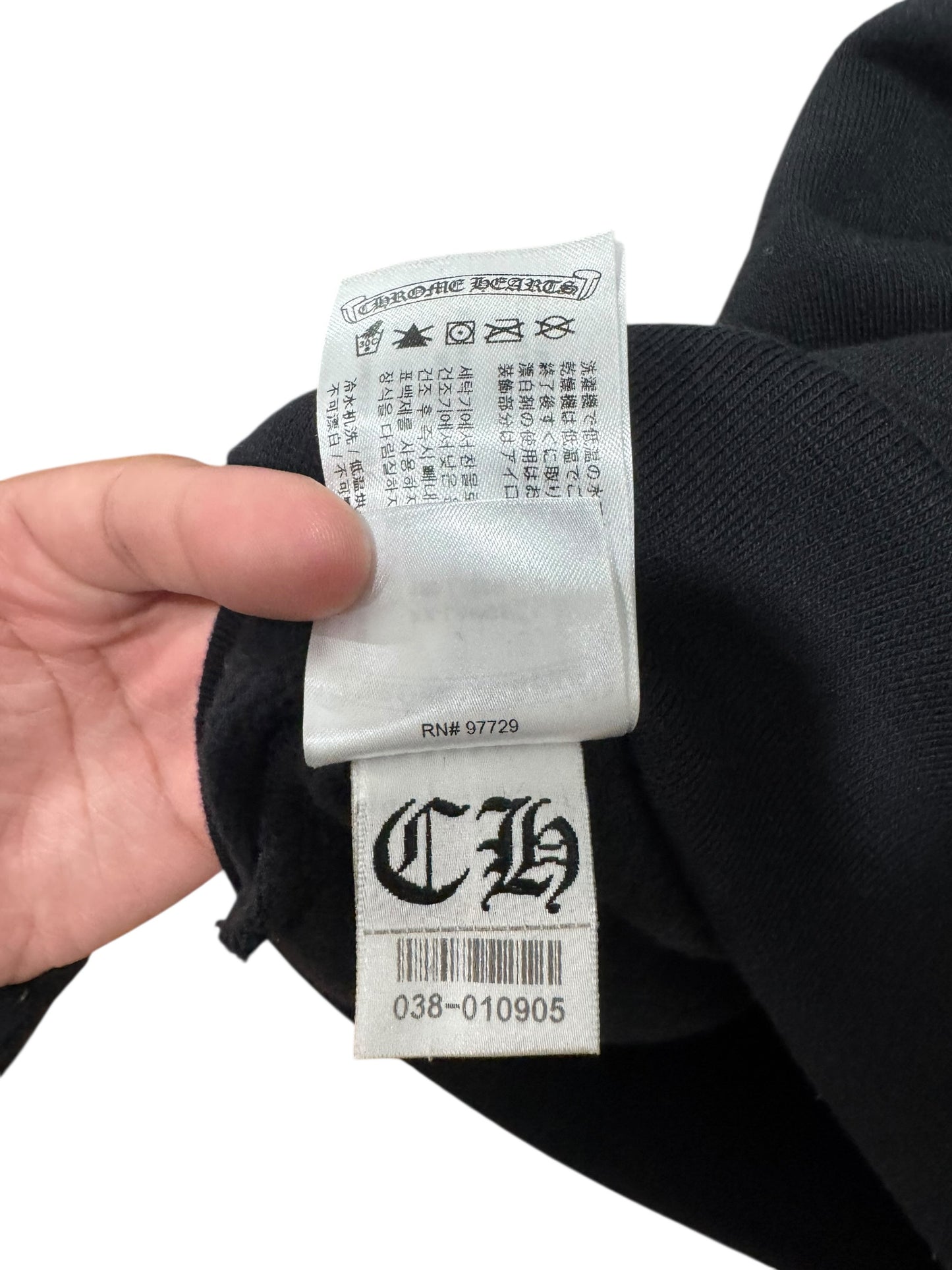 Chrome Hearts x Deadly Dolls Cross Scroll Zip Hoodie Black