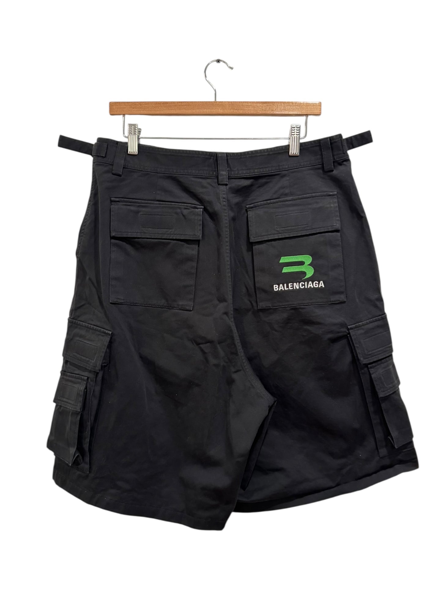 Balenciaga Gamer Cargo Shorts Black